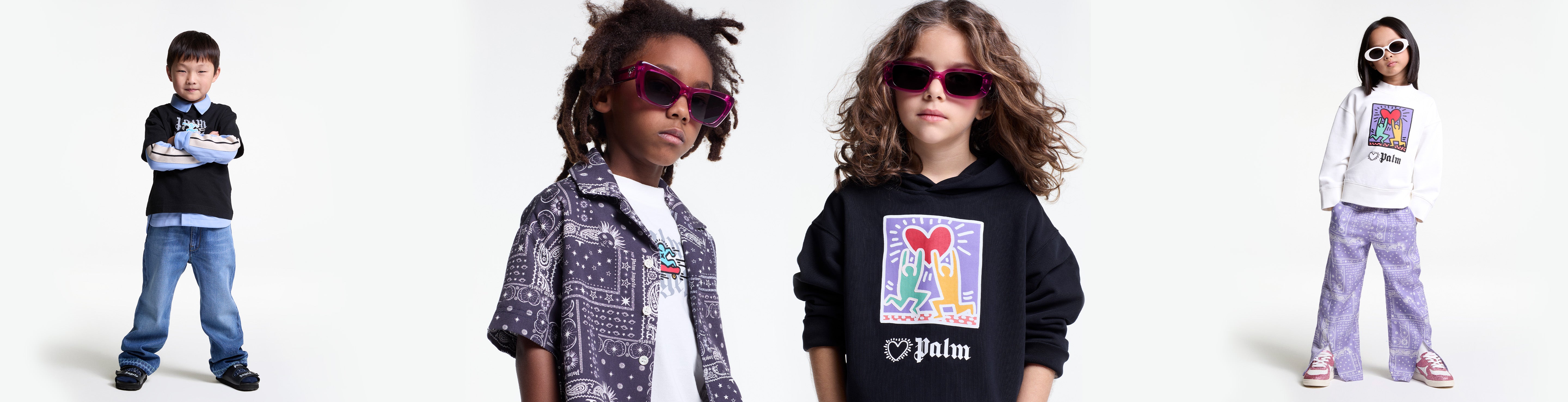 Palm Angels | Kids-girls Bear Print Nylon Belt Bag Pink Unique