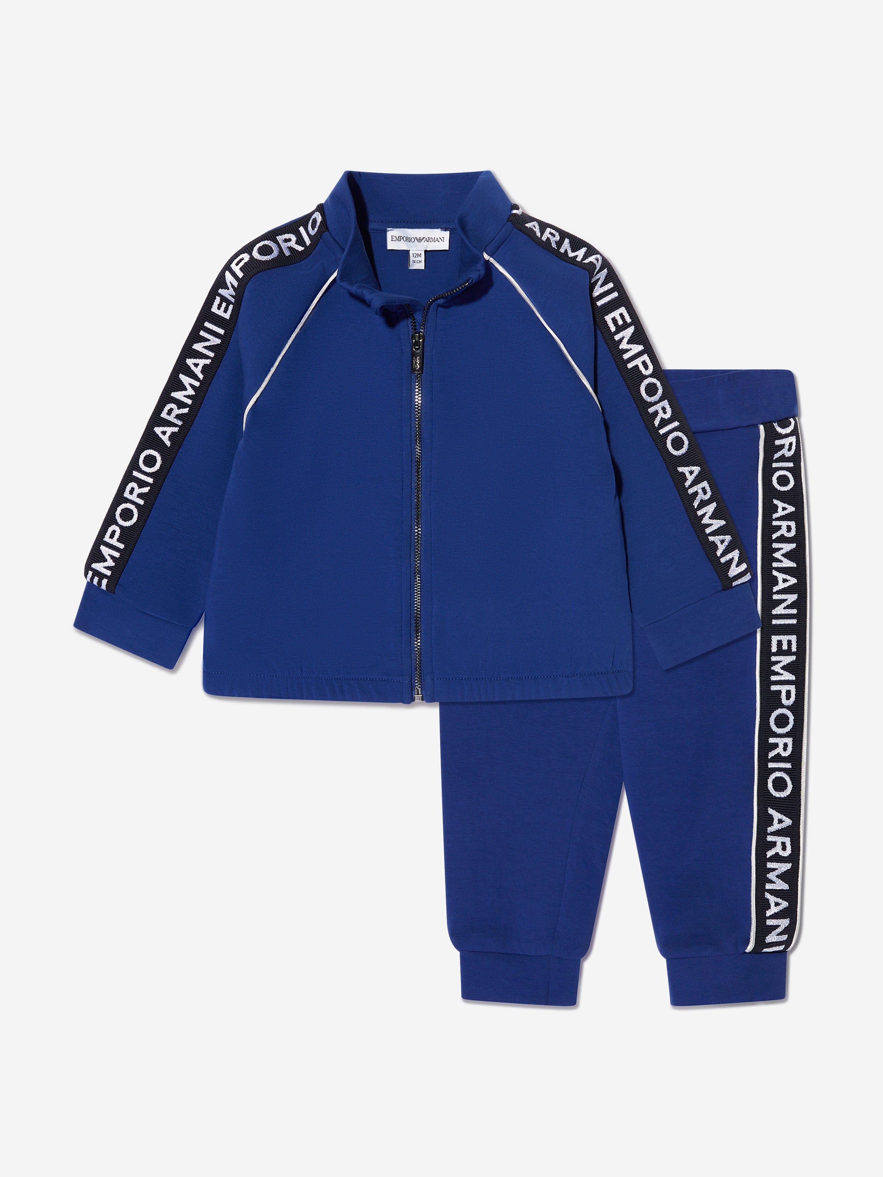 Baby Boys Logo Tracksuit In Blue