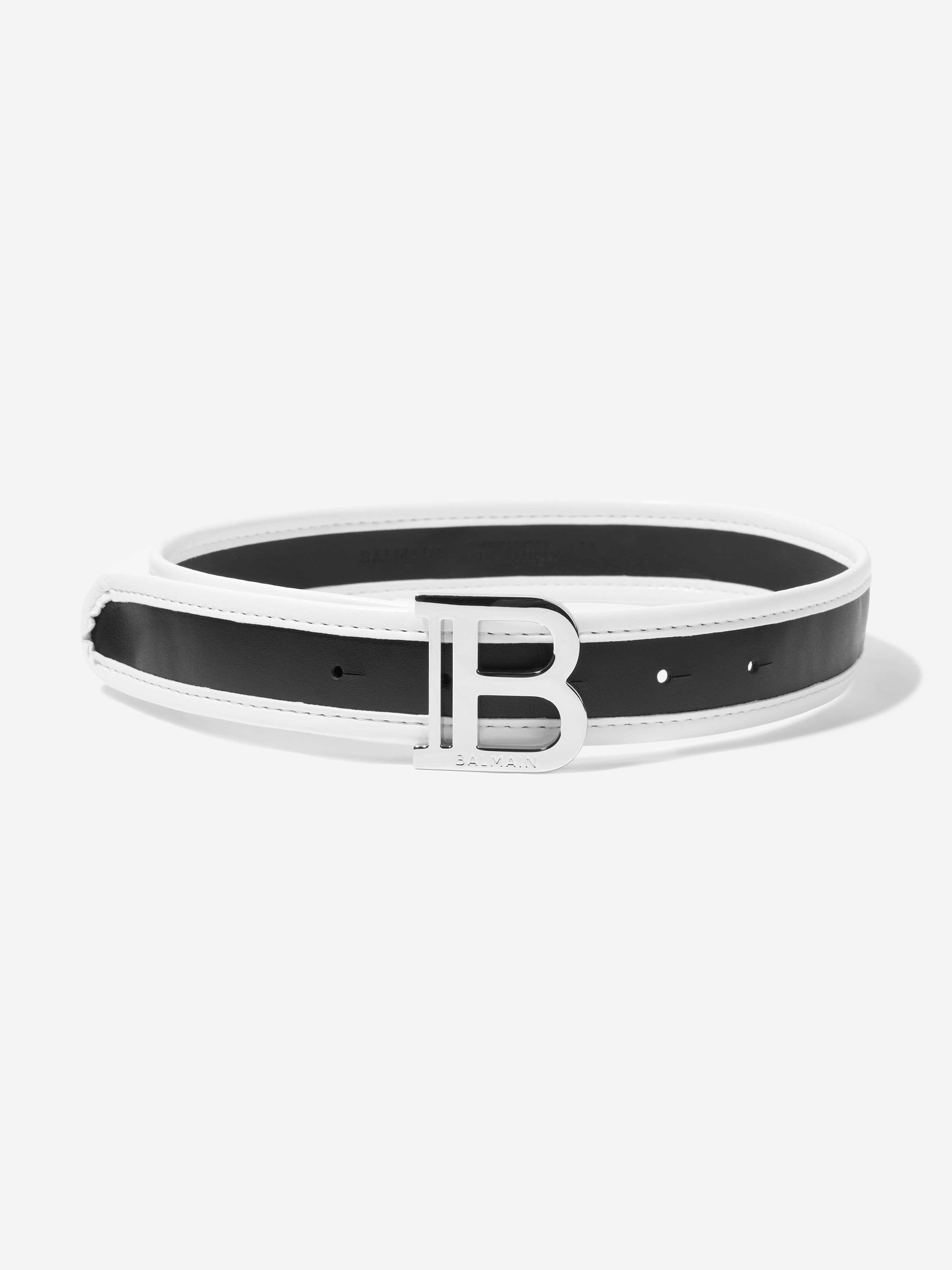 Kids Leather Belt in Black