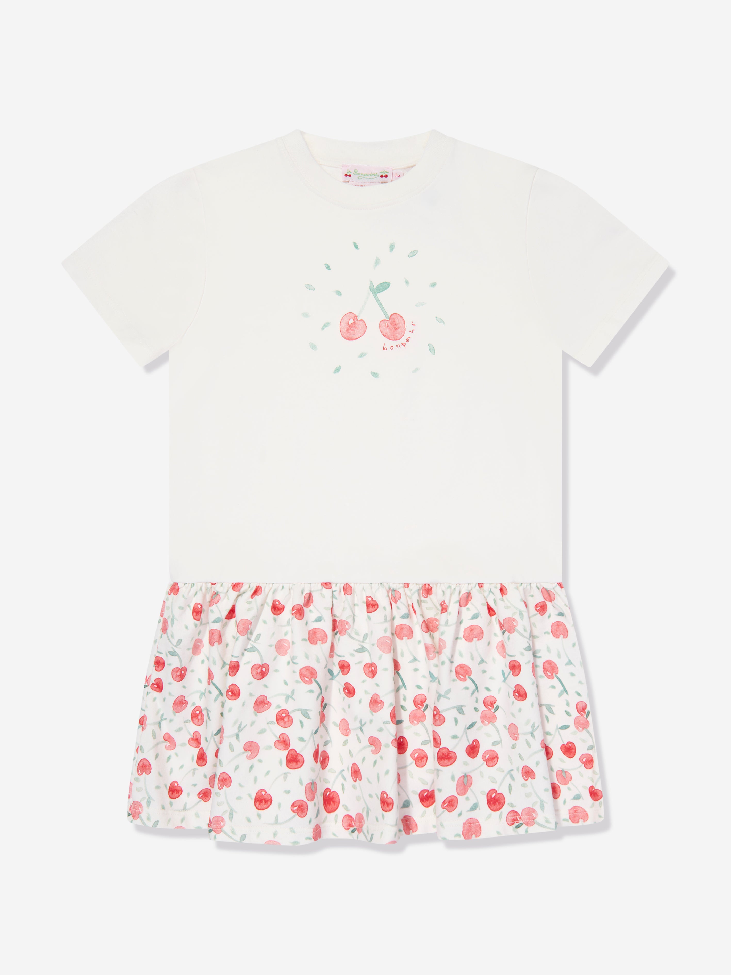 Girls Amaia T-Shirt Dress in White | Childsplay Clothing