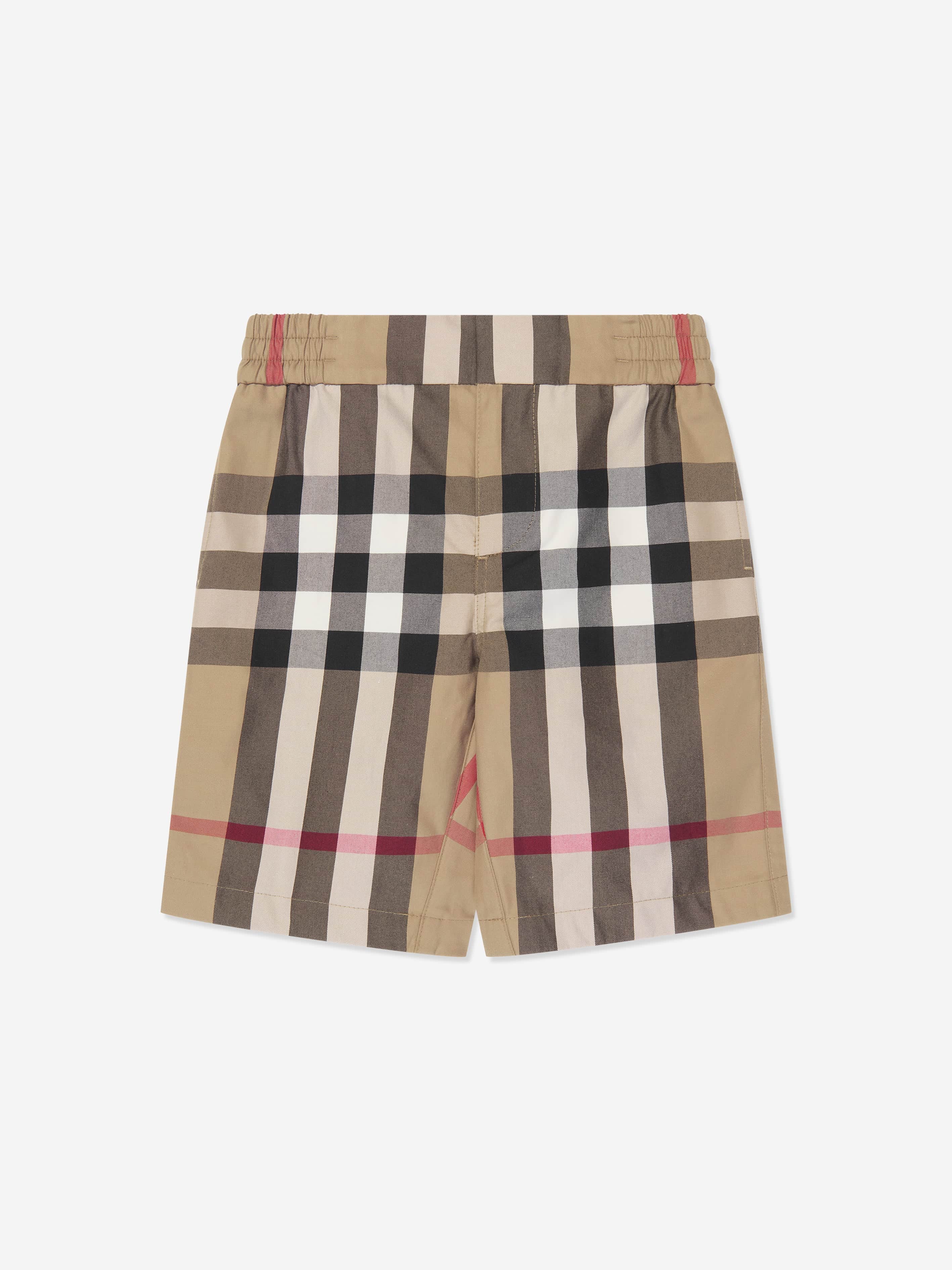 Boys Halford Shorts in Archive Beige Check