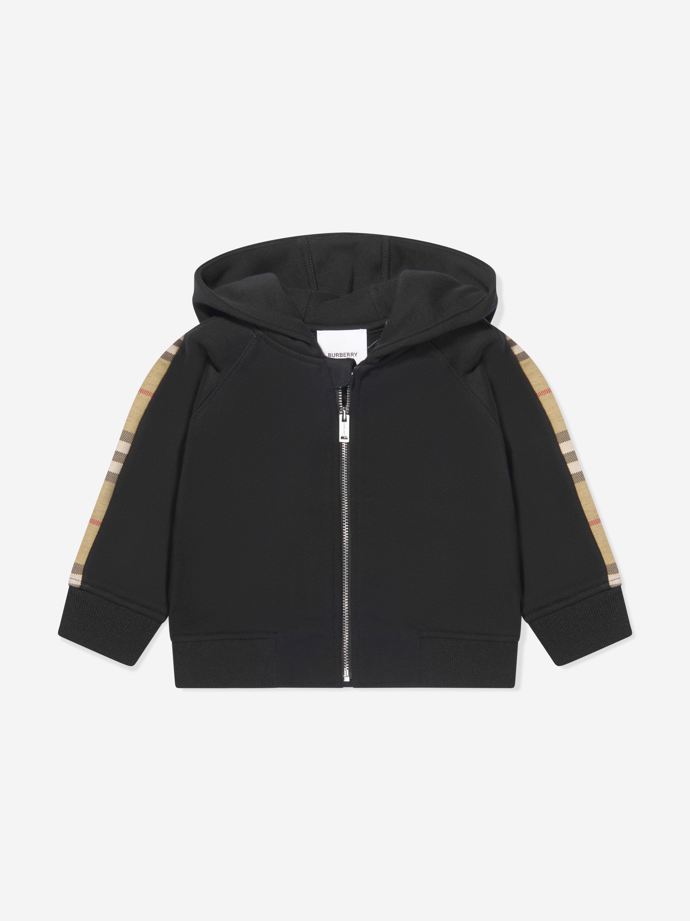 Burberry hoodie zip on sale up