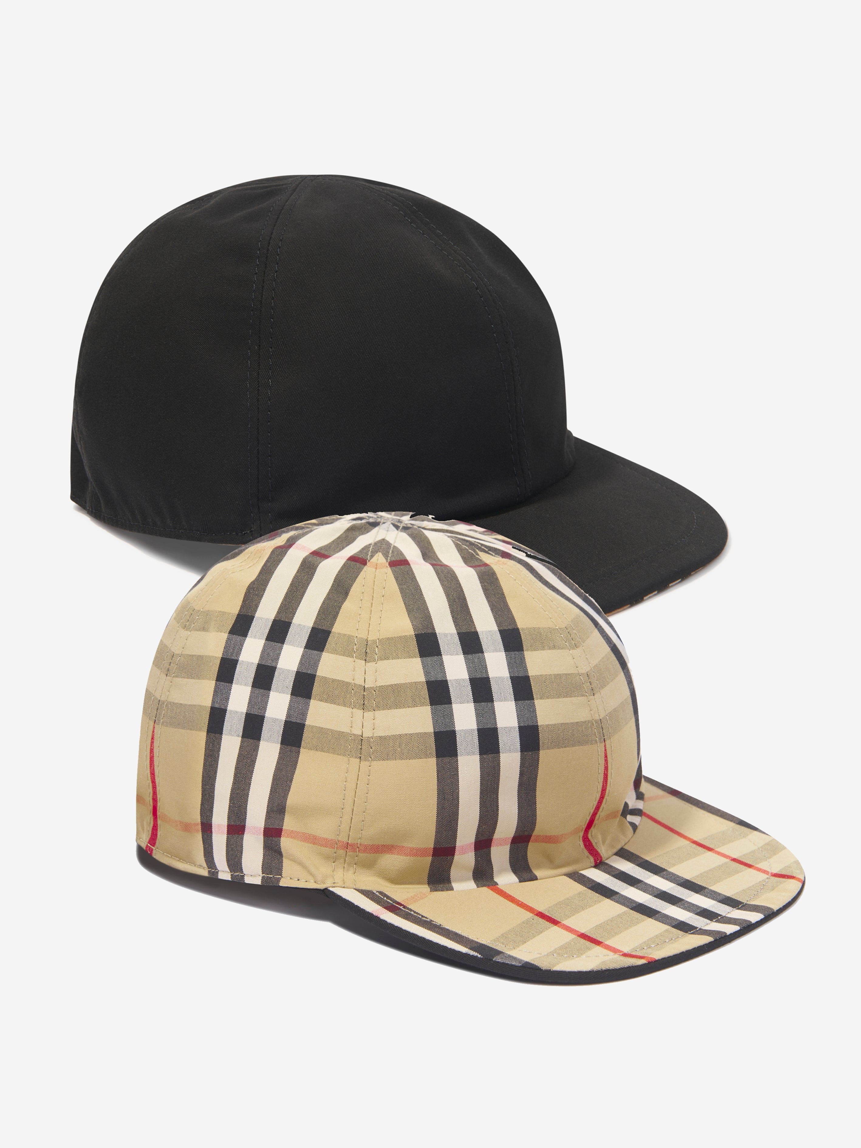 Burberry Kids Reversible Cap in Black Childsplay Clothing