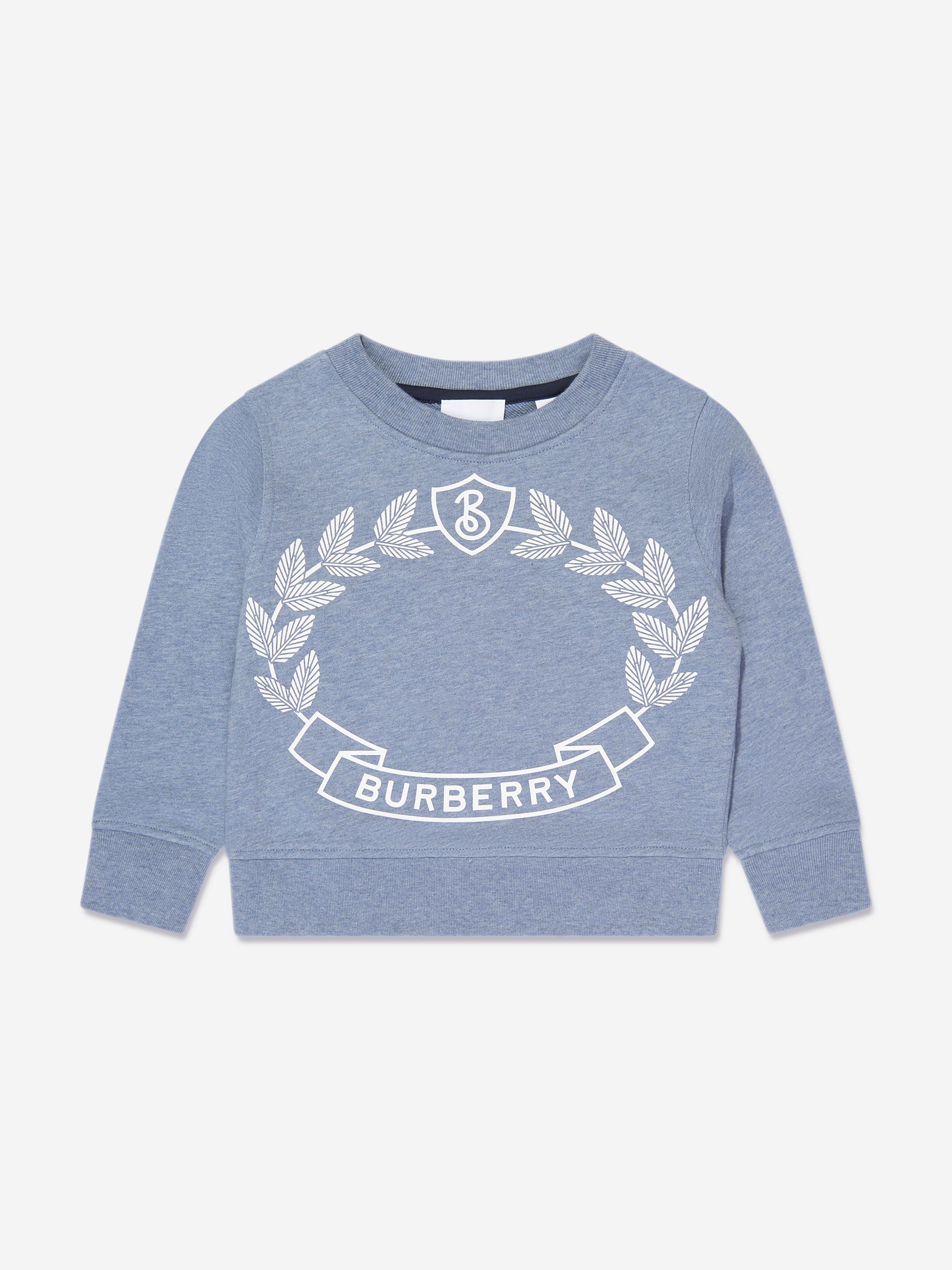 Girls Crest Sweatshirt in Blue Childsplay Clothing