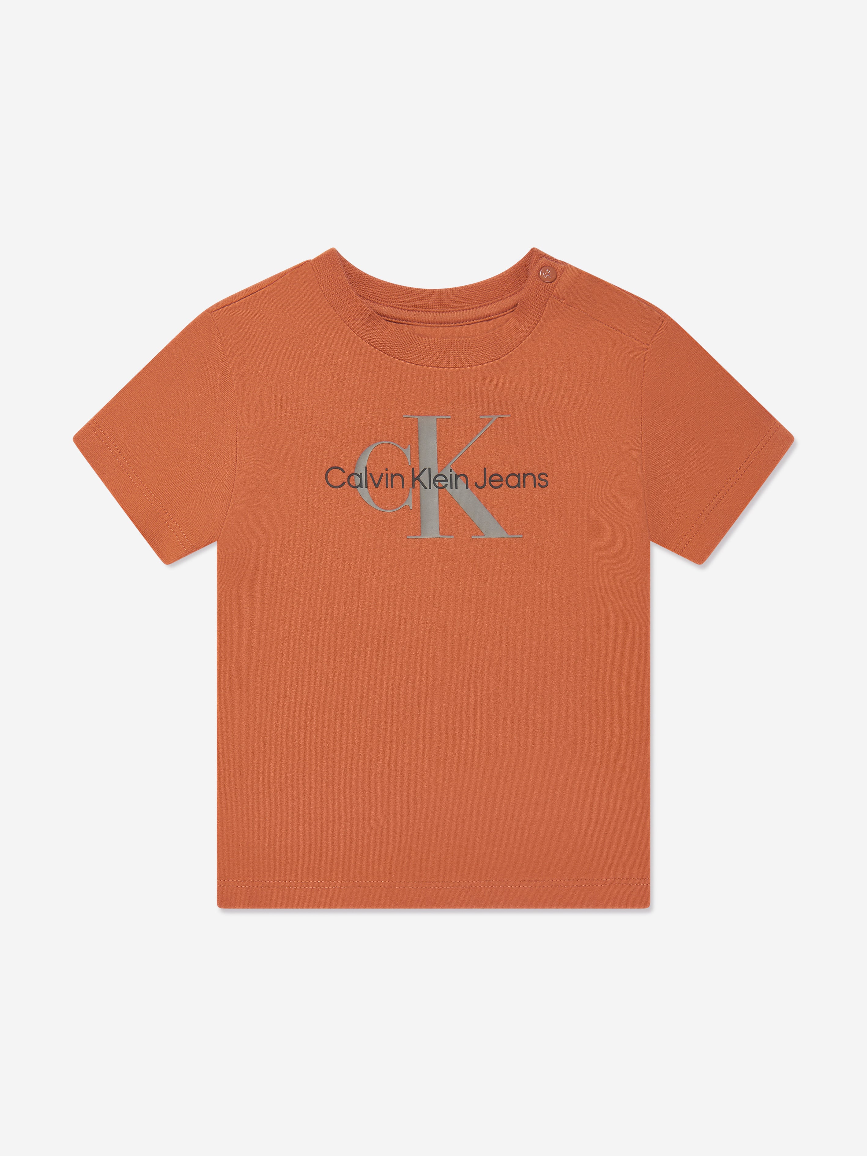 Calvin Klein Jeans in T-Shirt Clothing Monogram Auburn Childsplay | Baby