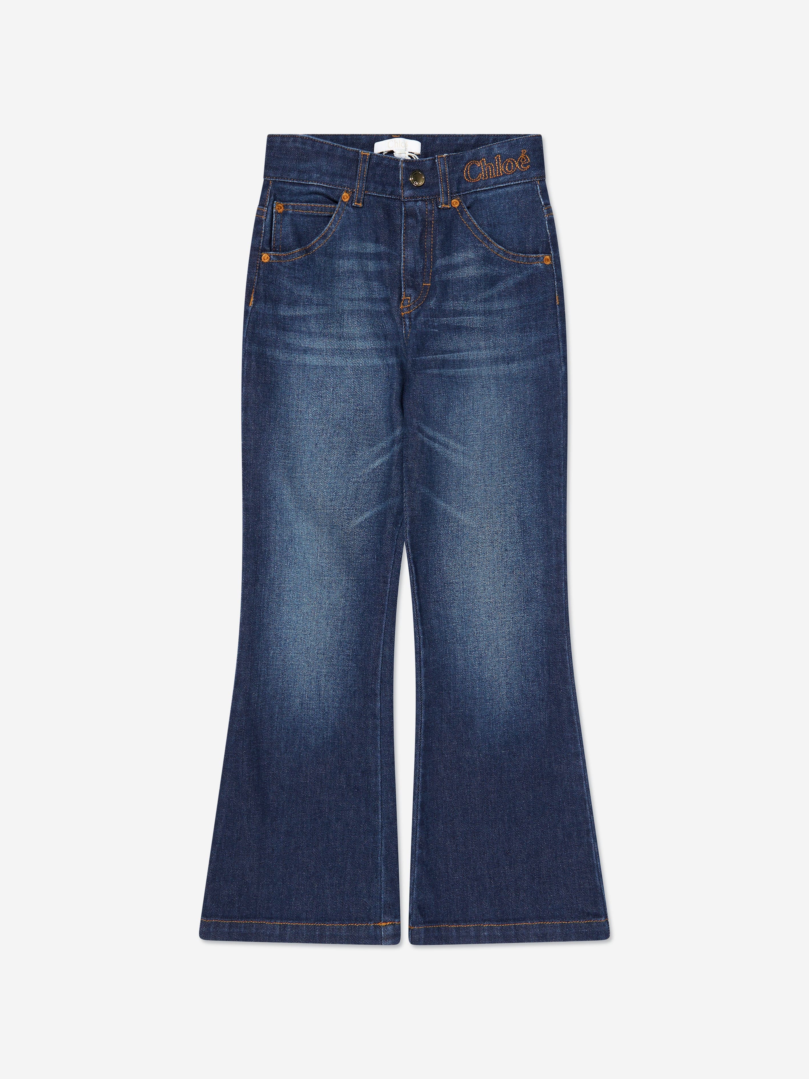 Chloé Girls Denim Jeans in Blue | Childsplay Clothing