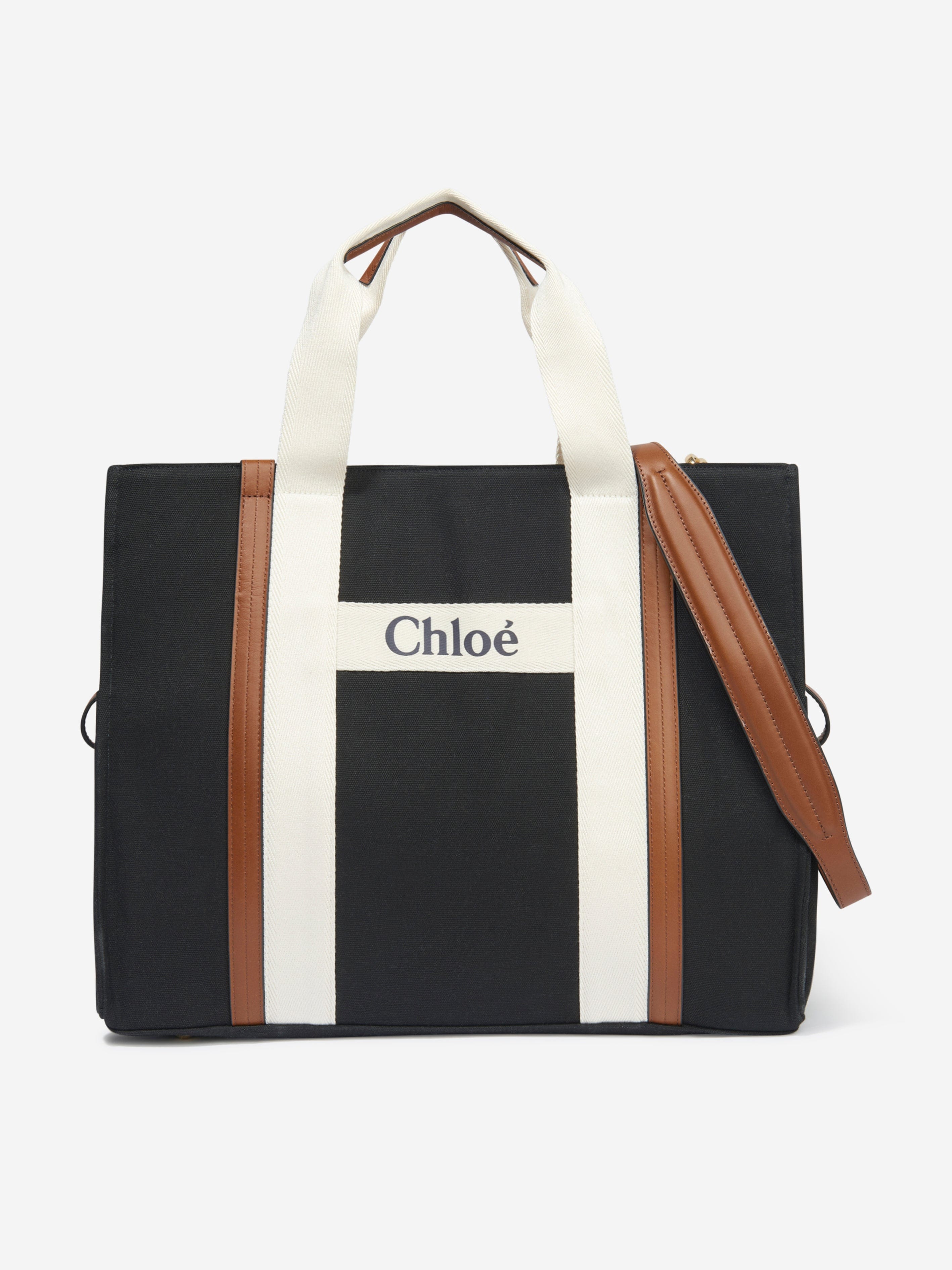 CHLOE-Black Logo Baby Changing Bag