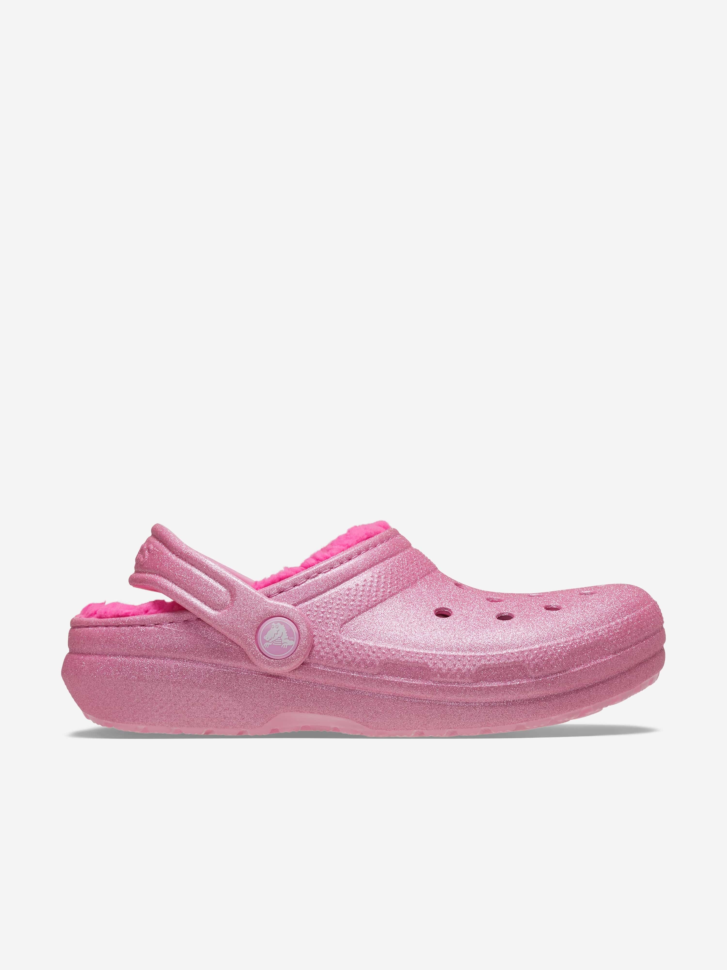 Girls lined crocs on sale