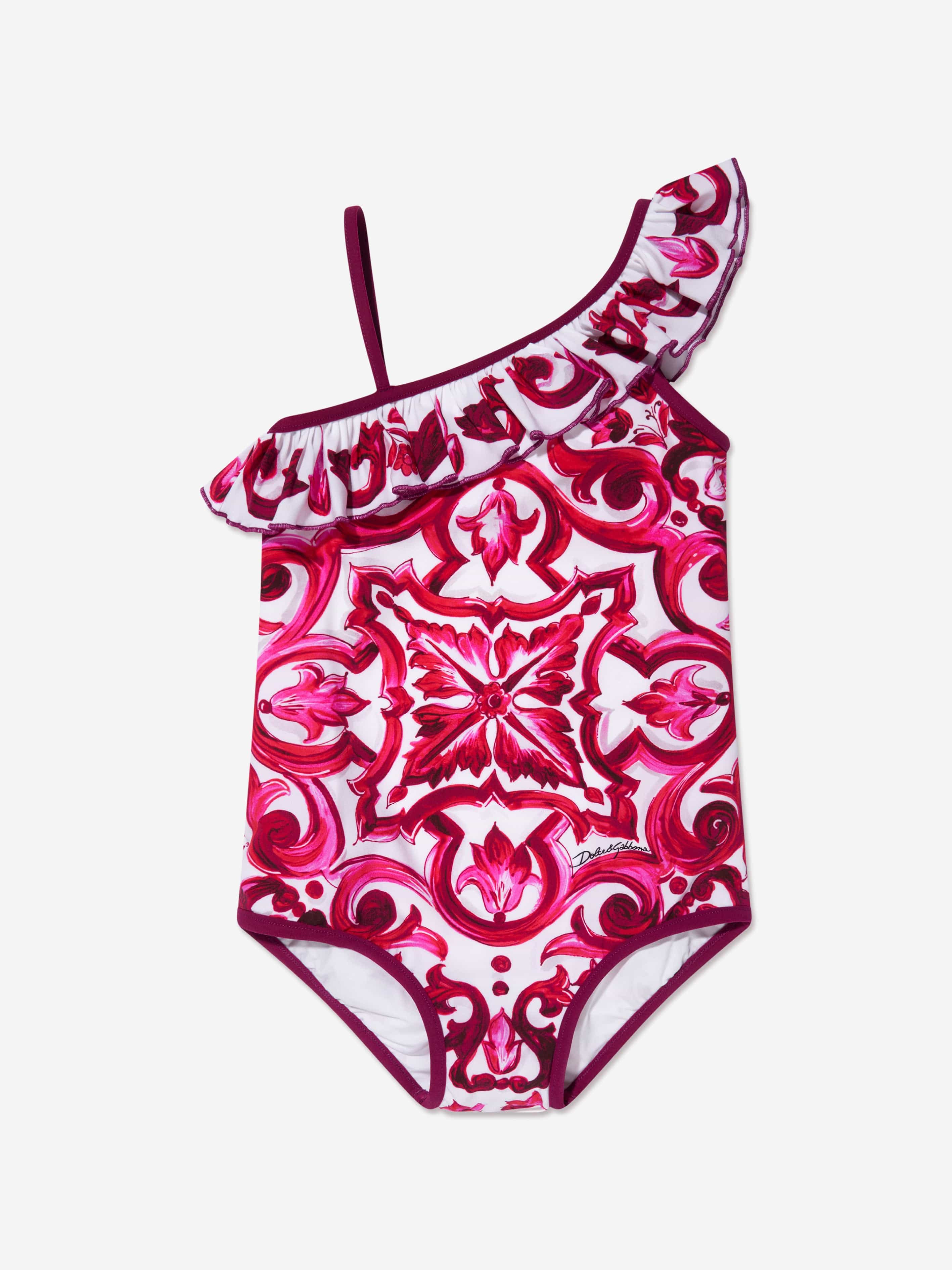 Girls Majolica Swimsuit in Pink