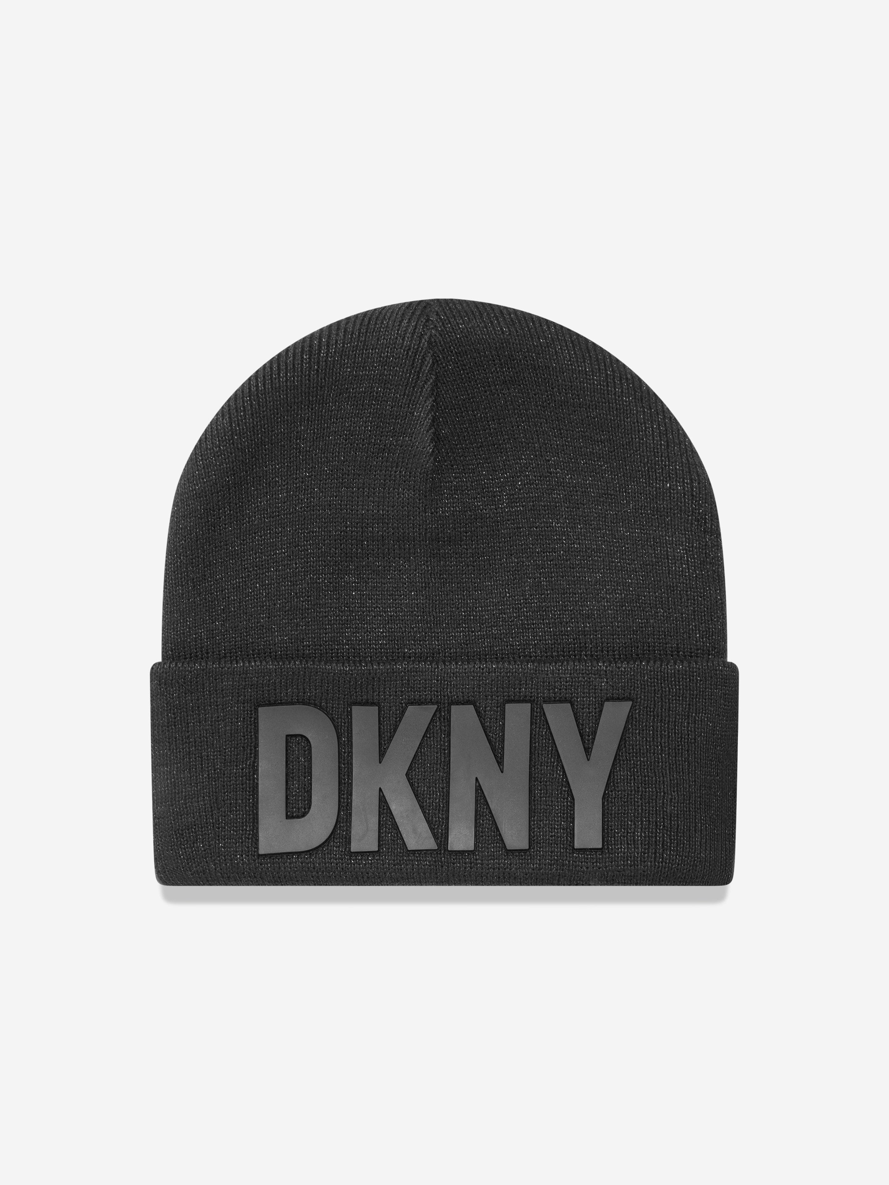 Dkny black discount pom pom hat