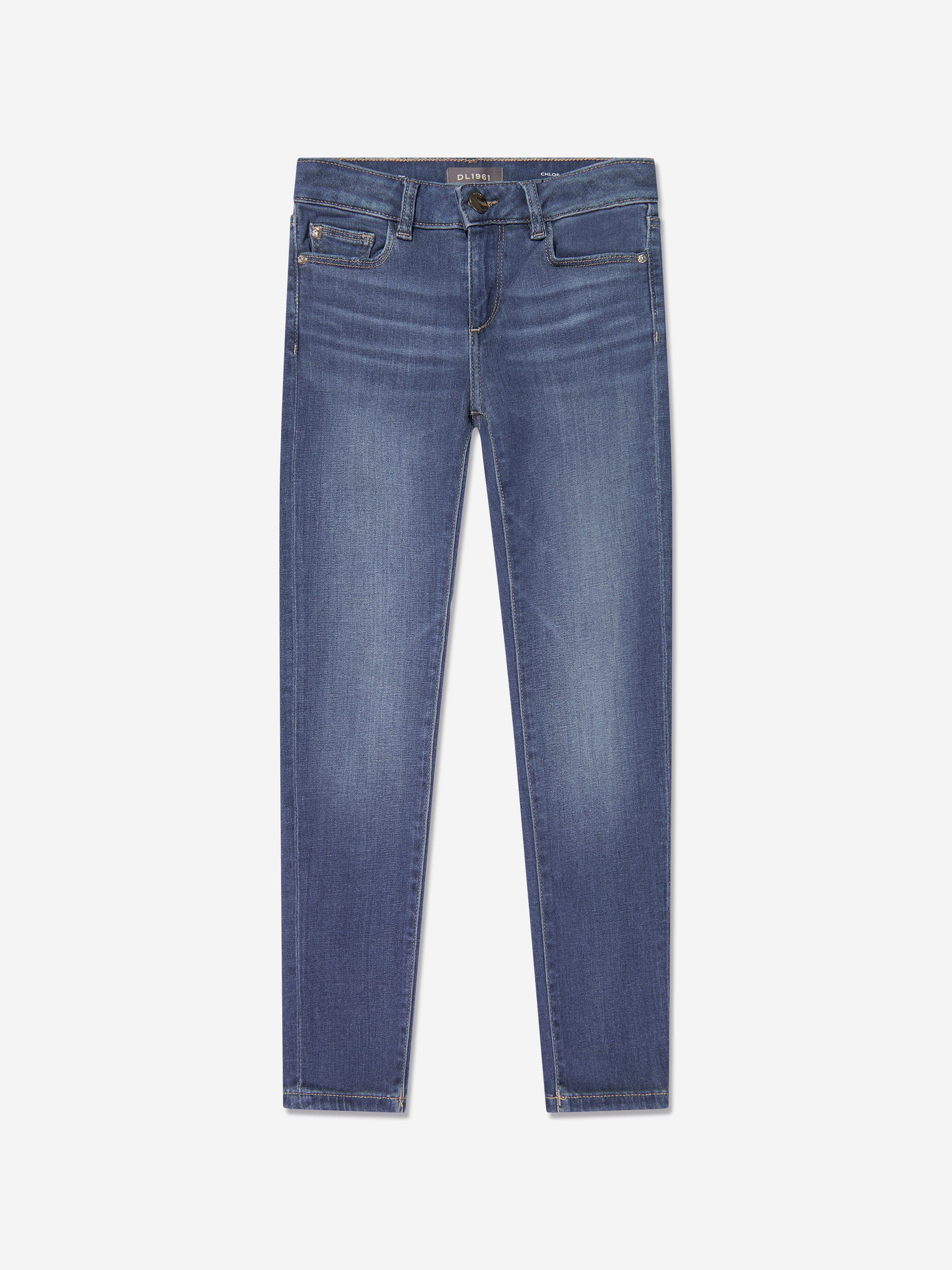 DL1961 Girls Chloe Skinny Fit Jeans in Blue | Childsplay Clothing