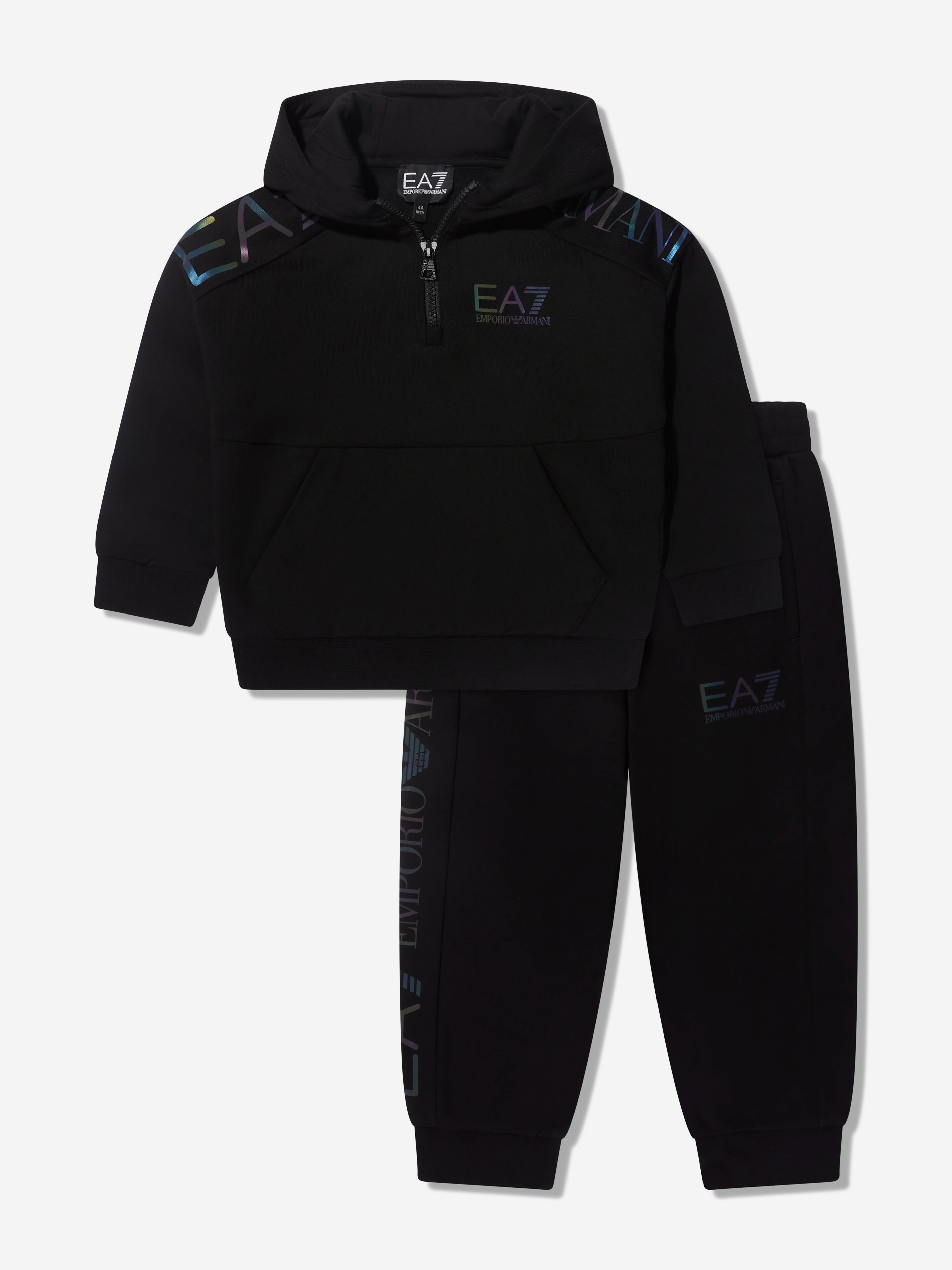 Black armani tracksuit shops