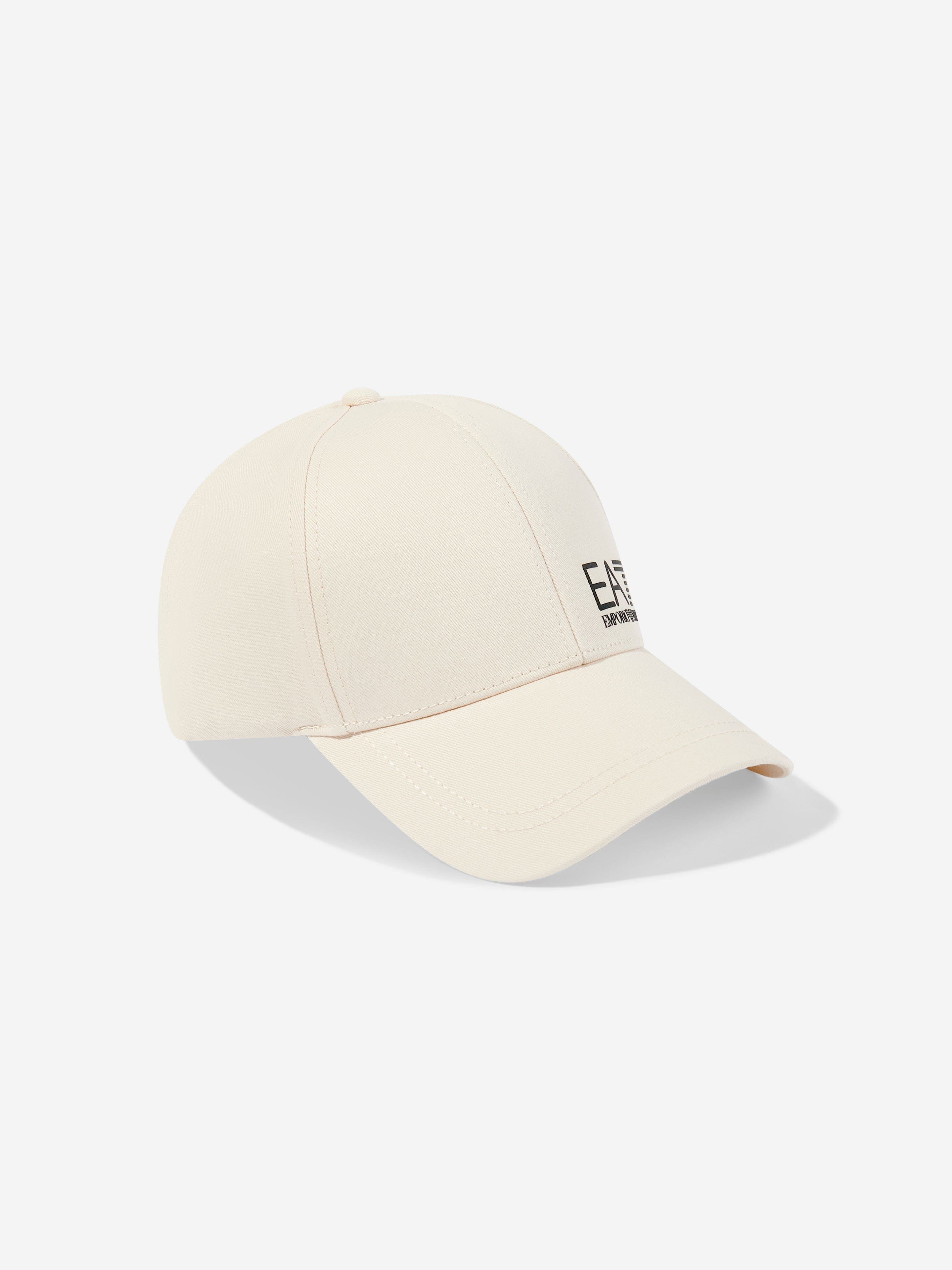 EA7 Emporio Armani Kids Logo Cap in Beige | Childsplay Clothing