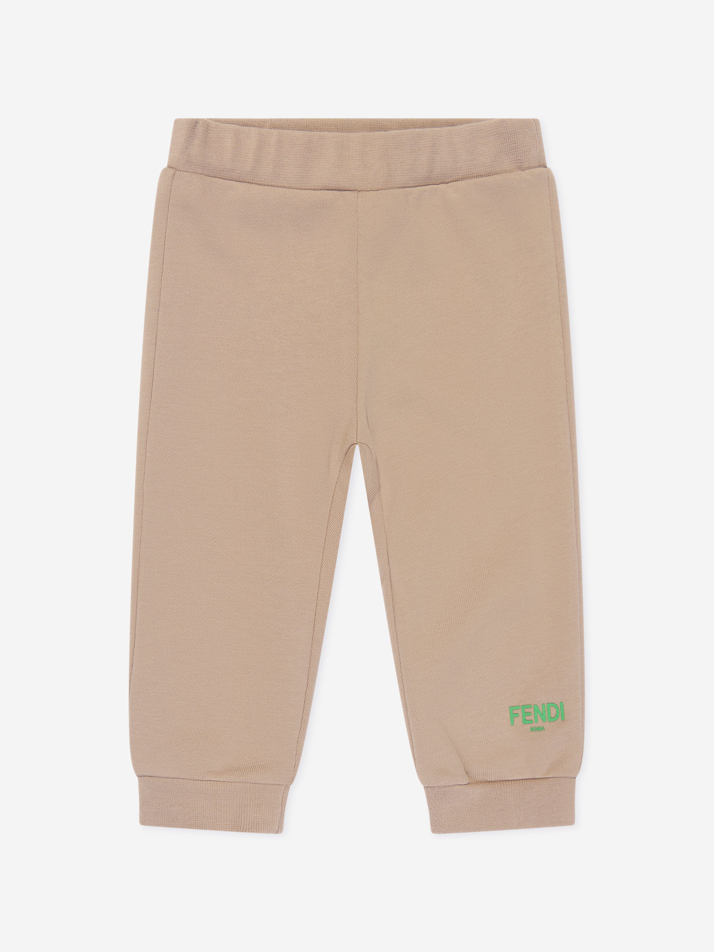 Fendi - Girls Pink Cotton Logo Joggers