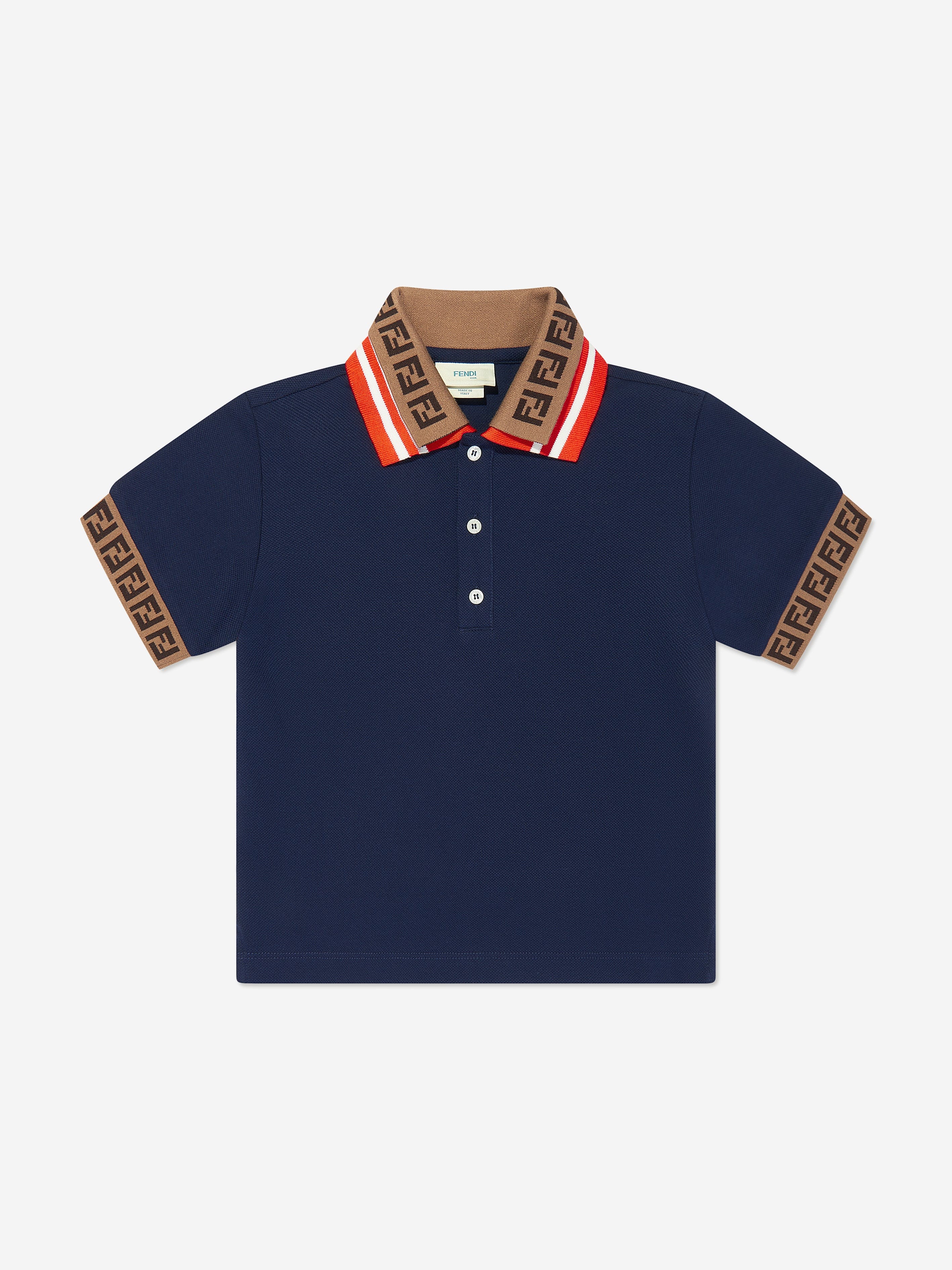 • Fendi Navy Blue Polo Shirt • shops