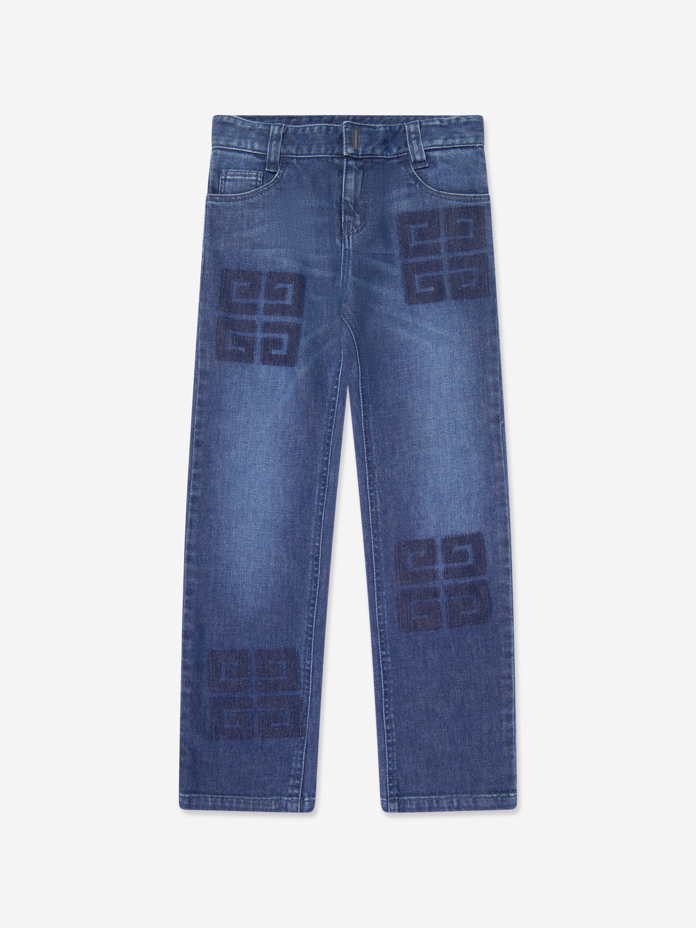 Givenchy Boys' 4G Logo Slim Fit Jeans