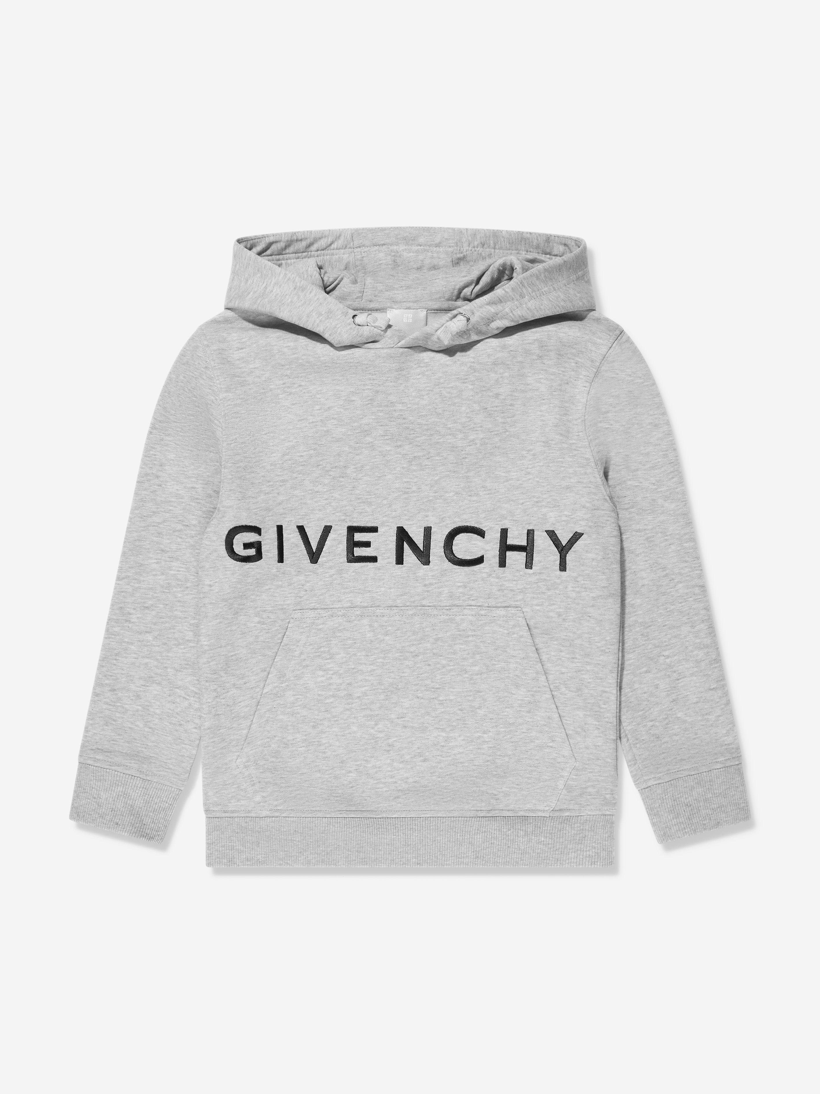 Boys Logo Hoodie in Grey