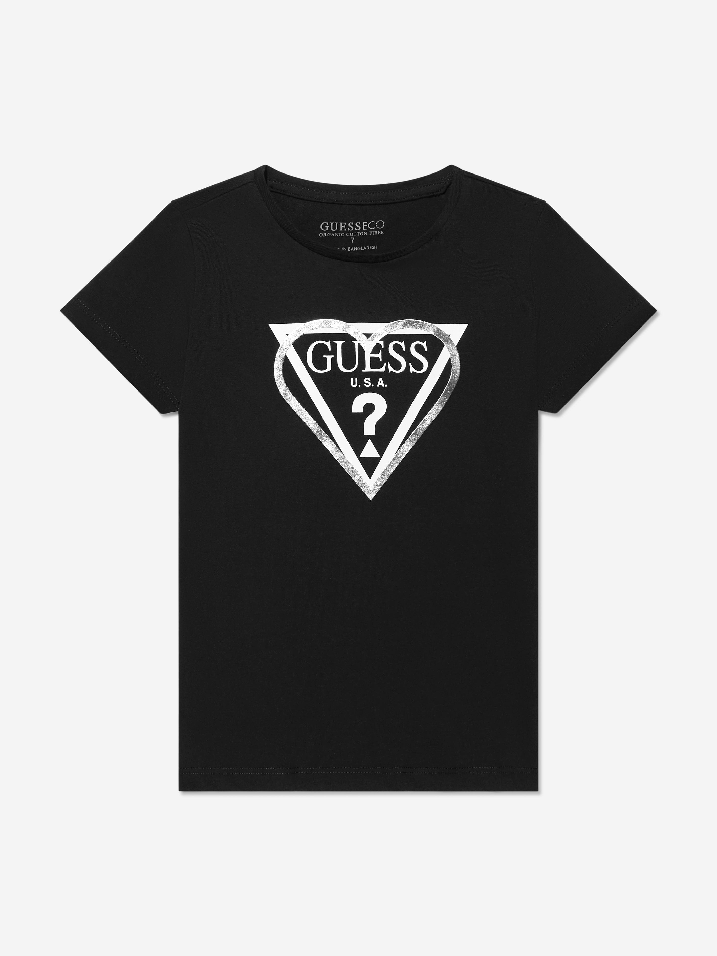 Shop BOSS Monogram-filled logo T-shirt in interlock cotton