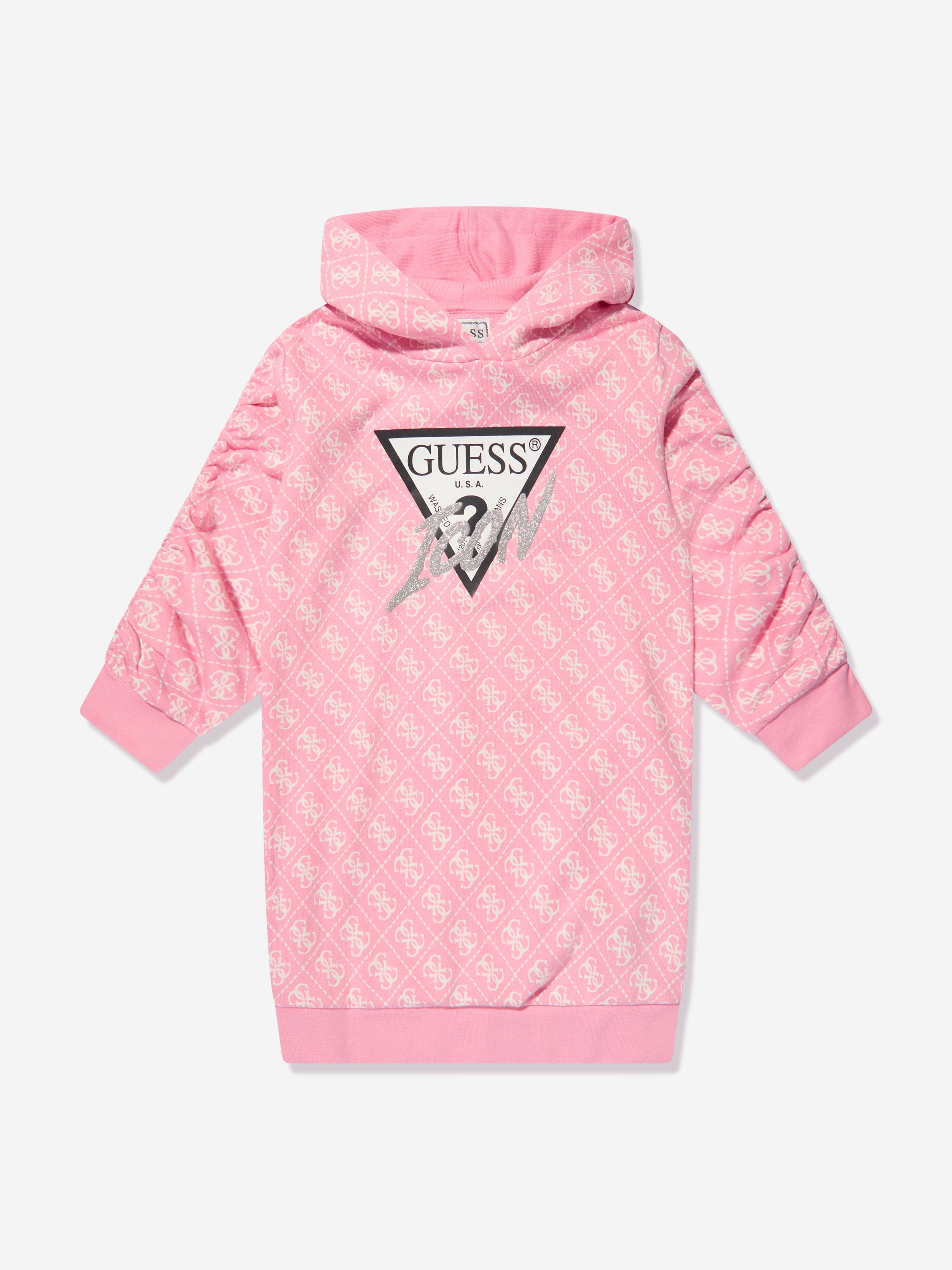 Girls 4G Logo Sweater Dress in Pink Childsplay Clothing