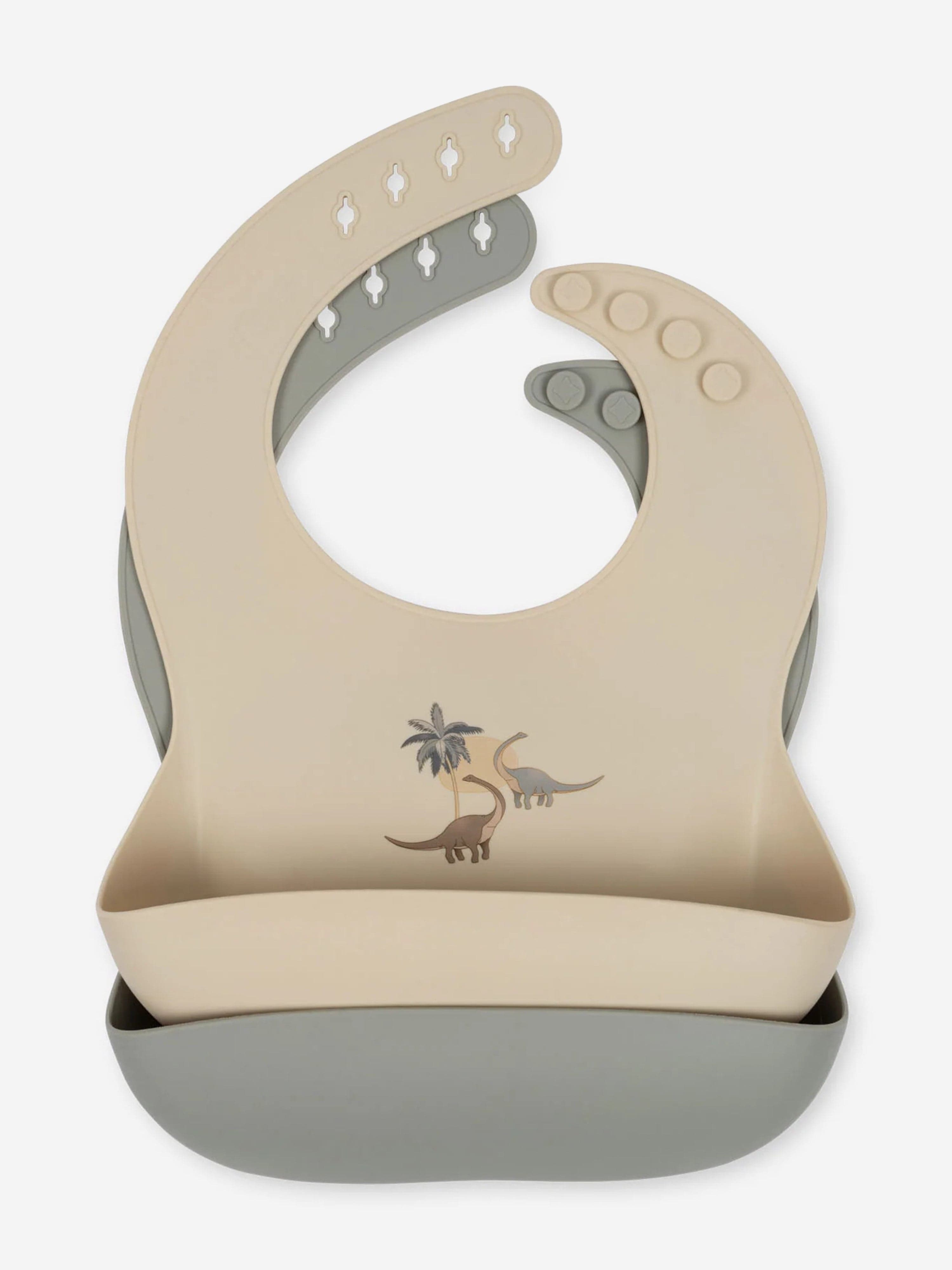 Baby Bib - 100% Silicone Dino