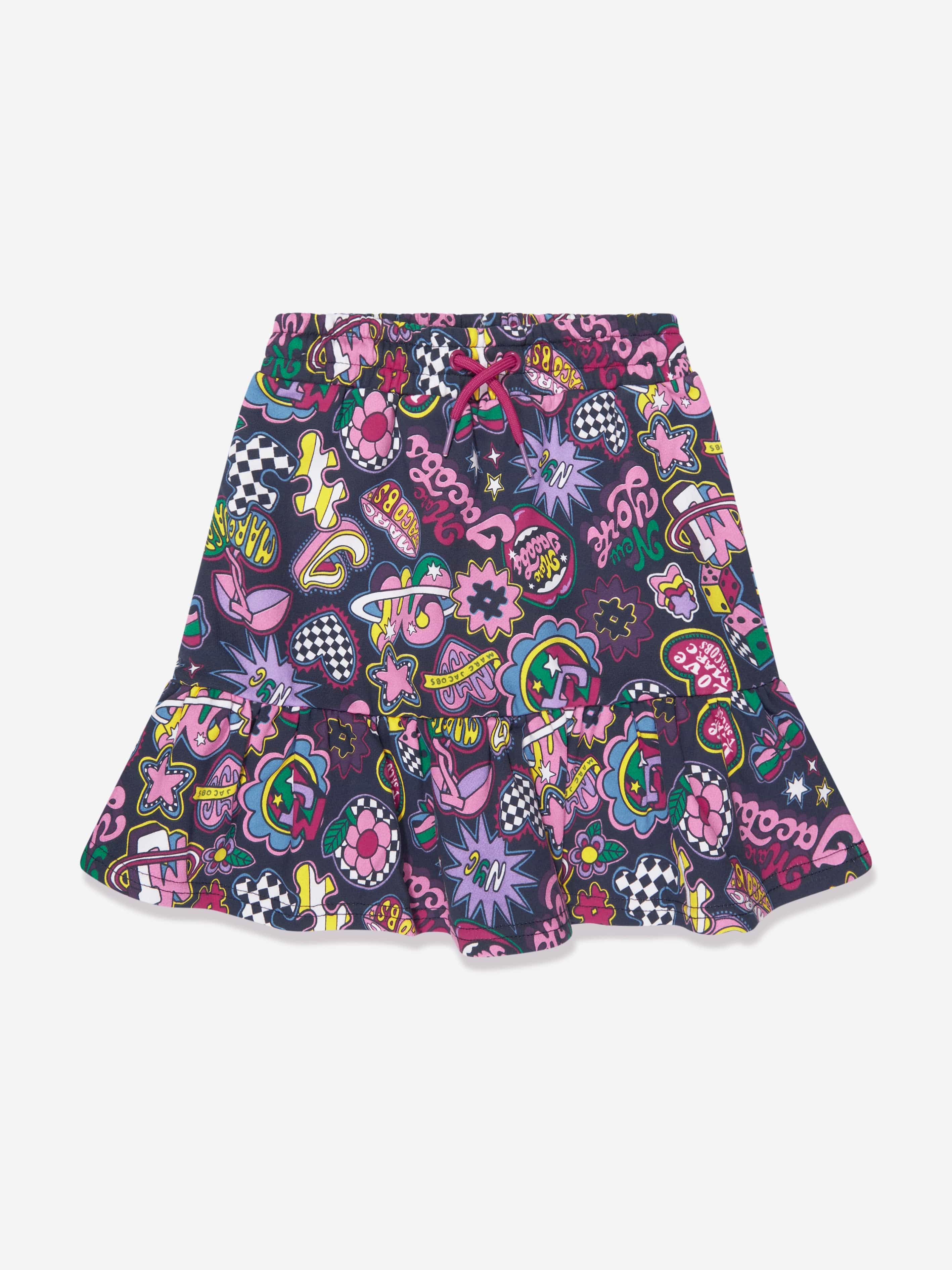 Girls Illustrated Skirt in Multicolour