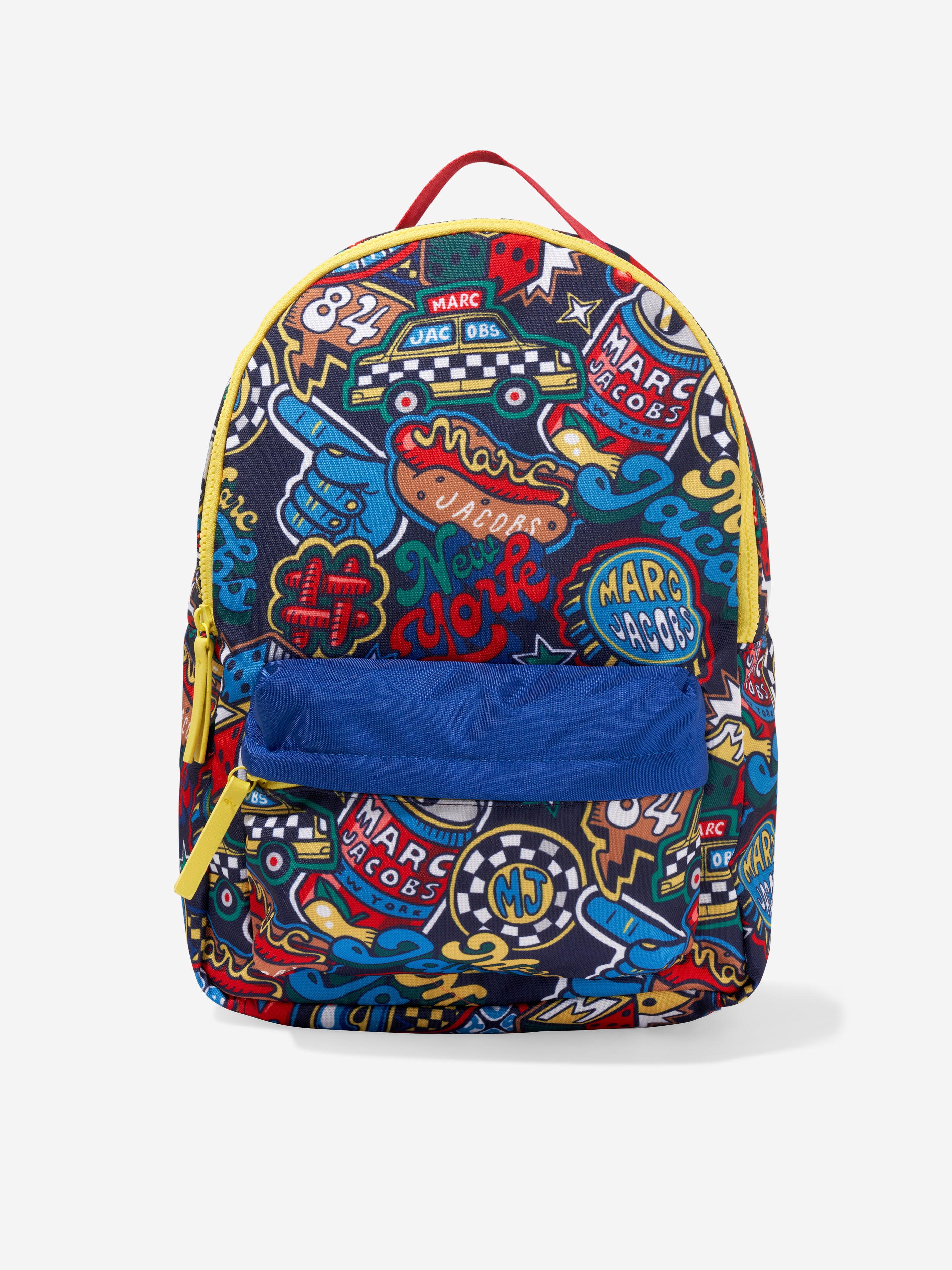 MARC JACOBS Boys Badge Print Backpack in Navy | Childsplay Clothing