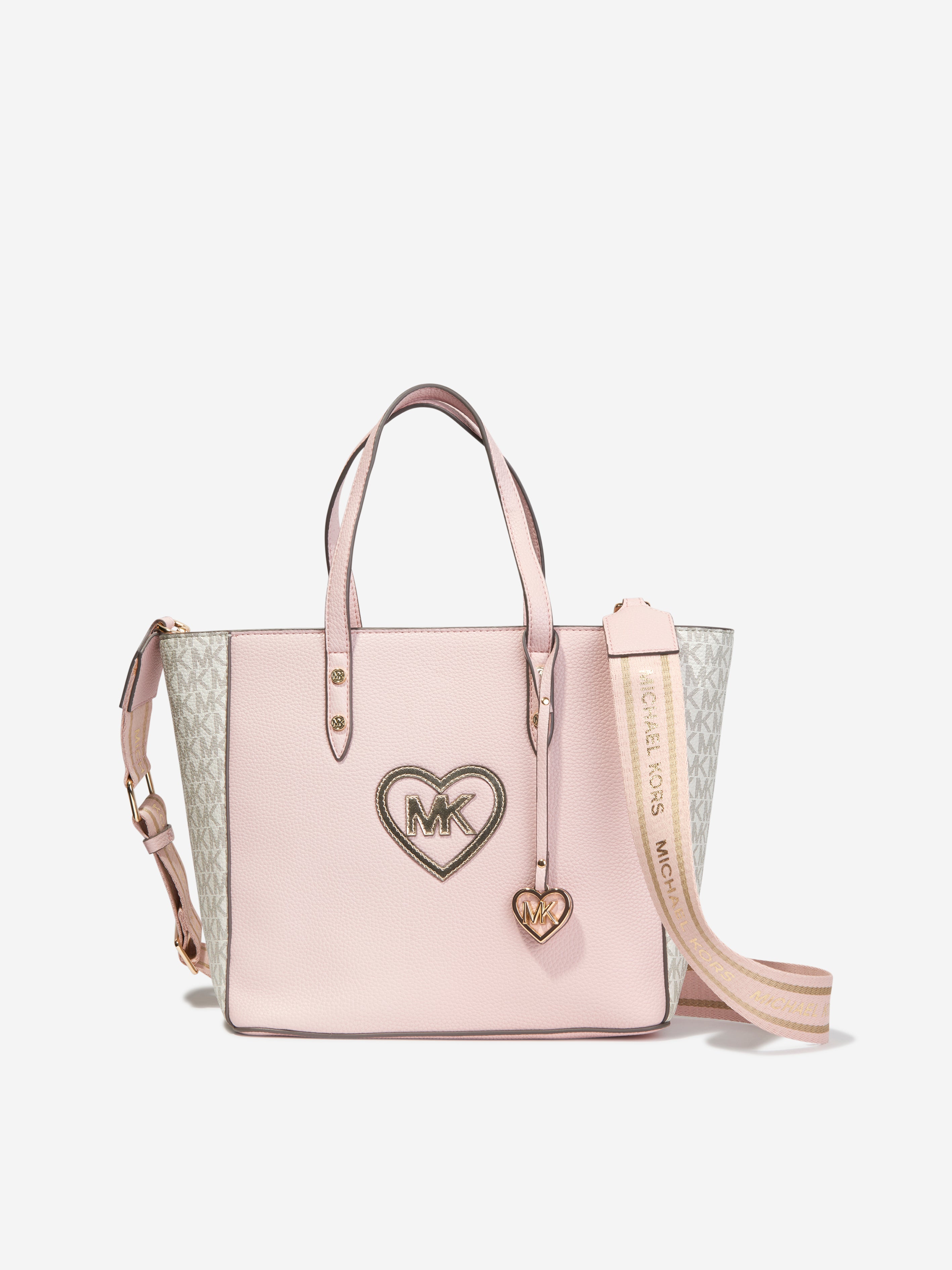 Michael Kors Girls Logo Tote Bag in One Size Pink