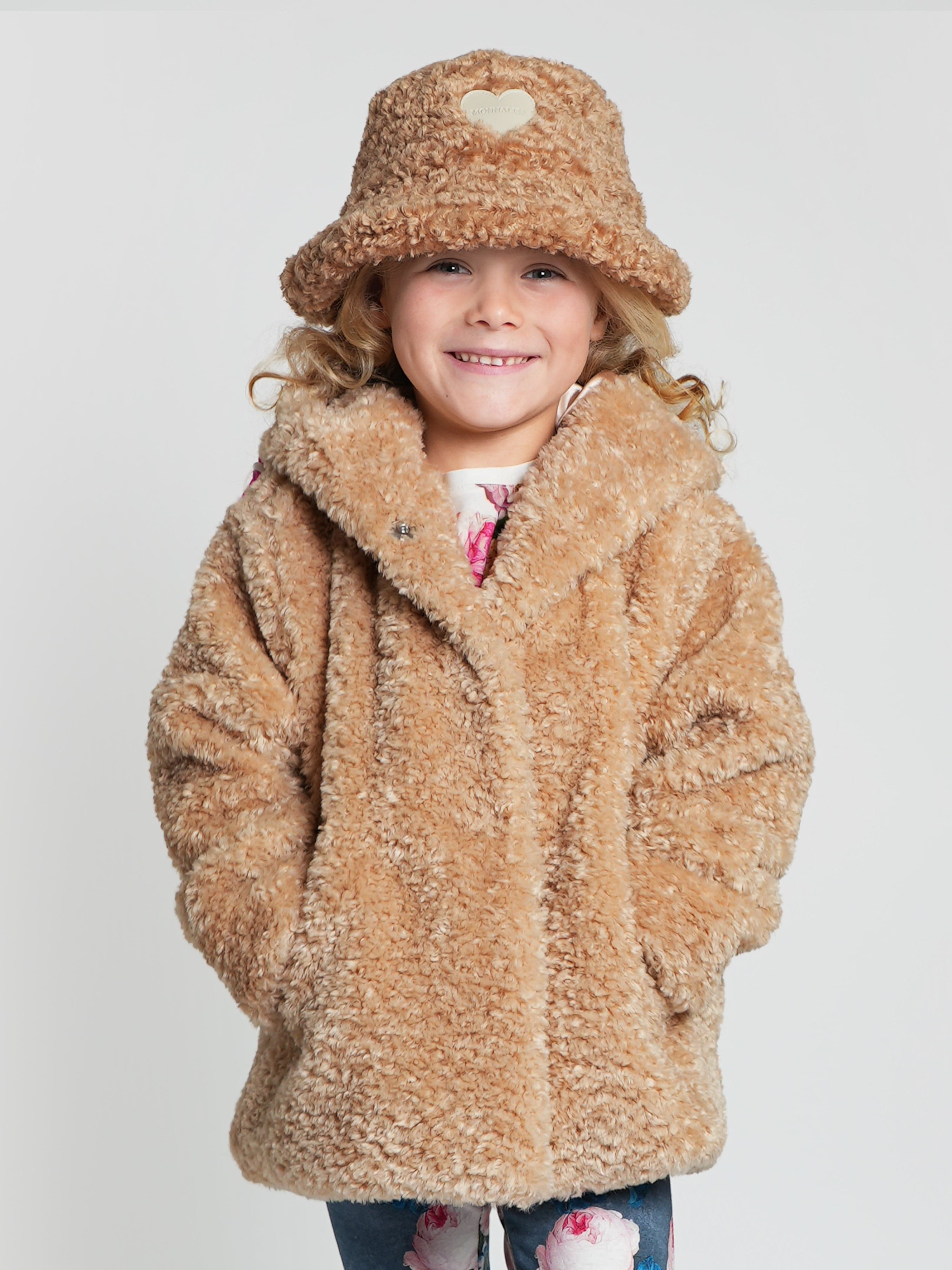 Online Girls faux fur jacket