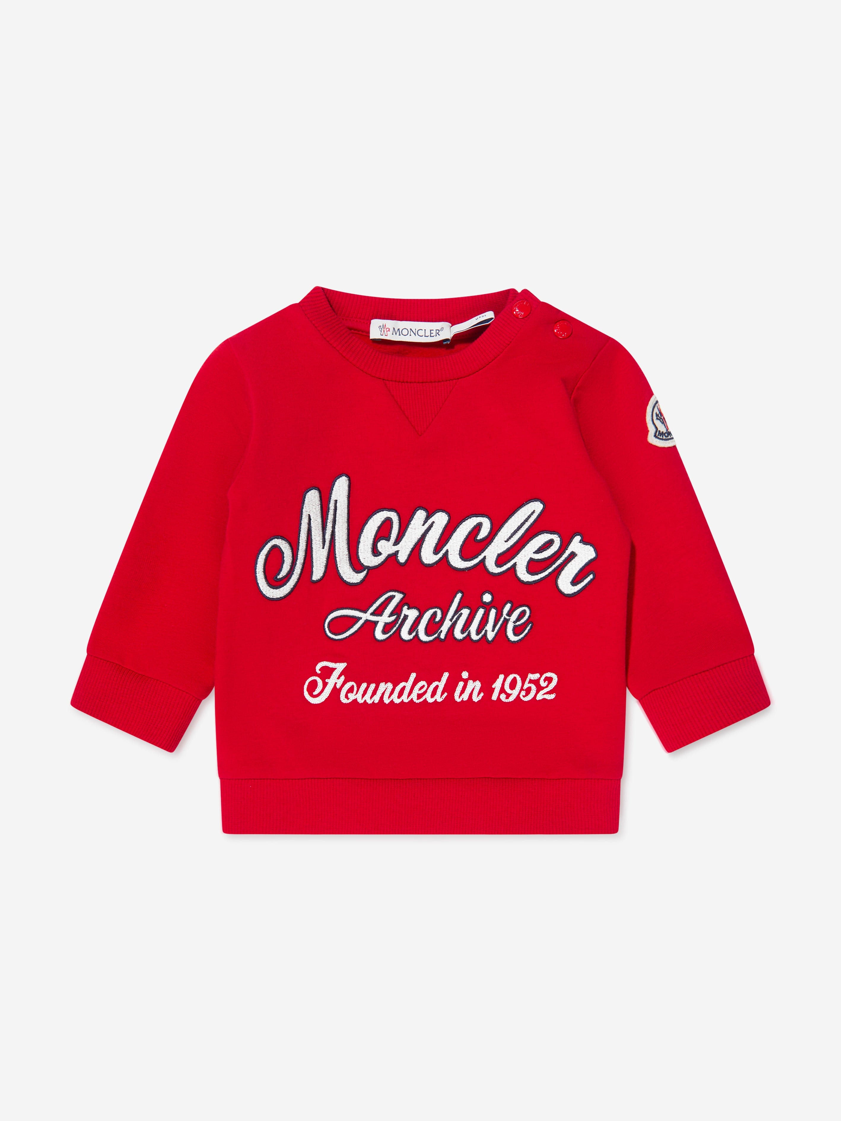 Baby Boys Logo Sweatshirt in Red