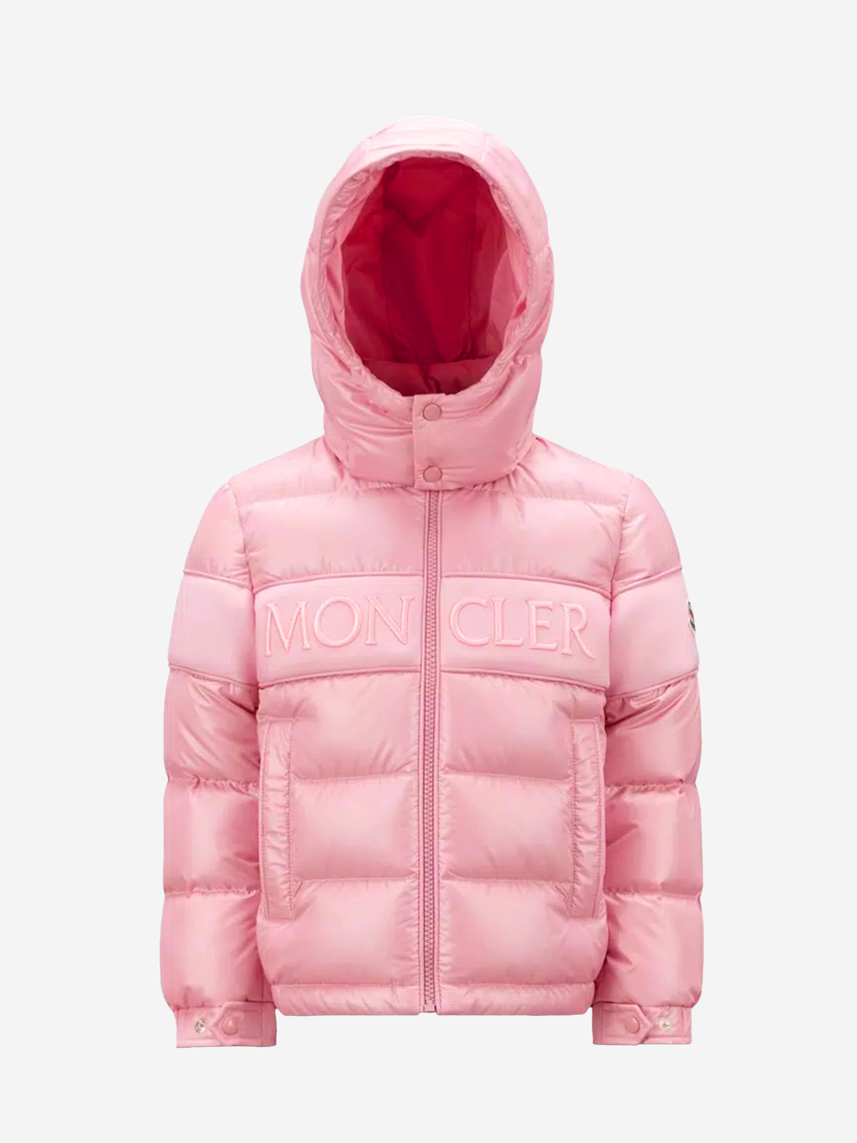 Moncler Enfant Girls Down Padded Truyere Jacket in Pink