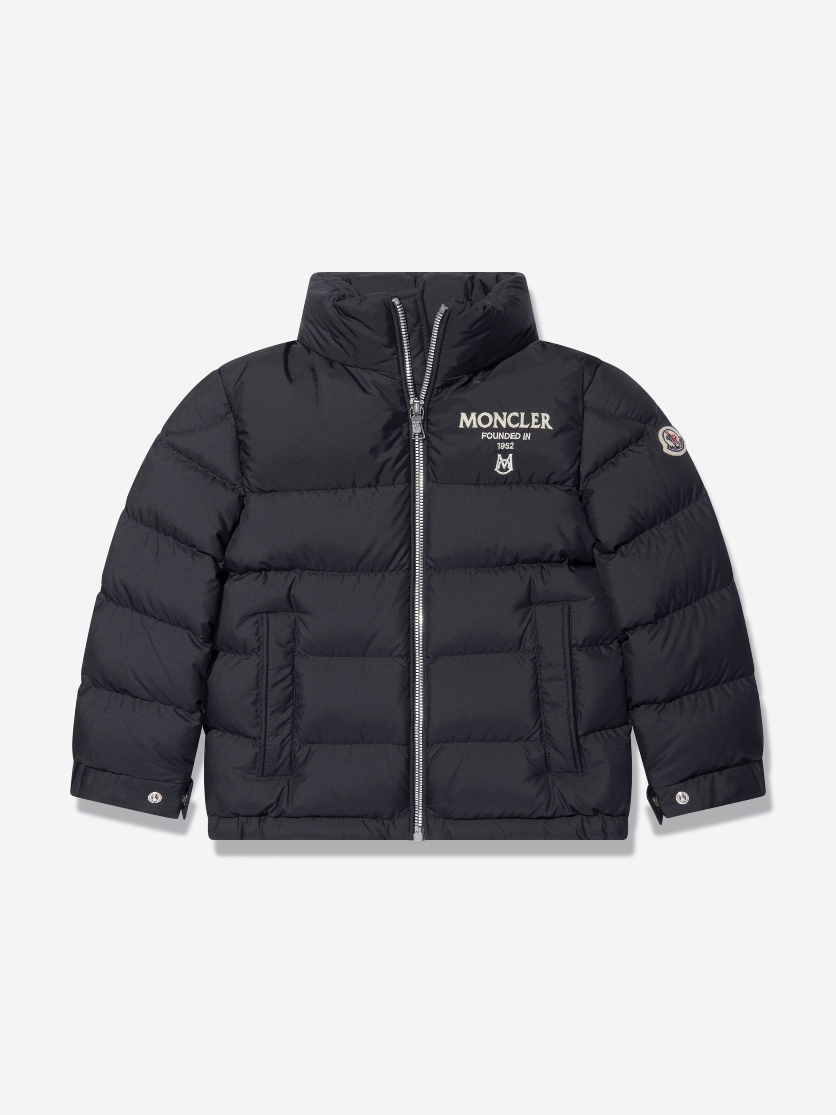 Moncler black sales down aiton jacket