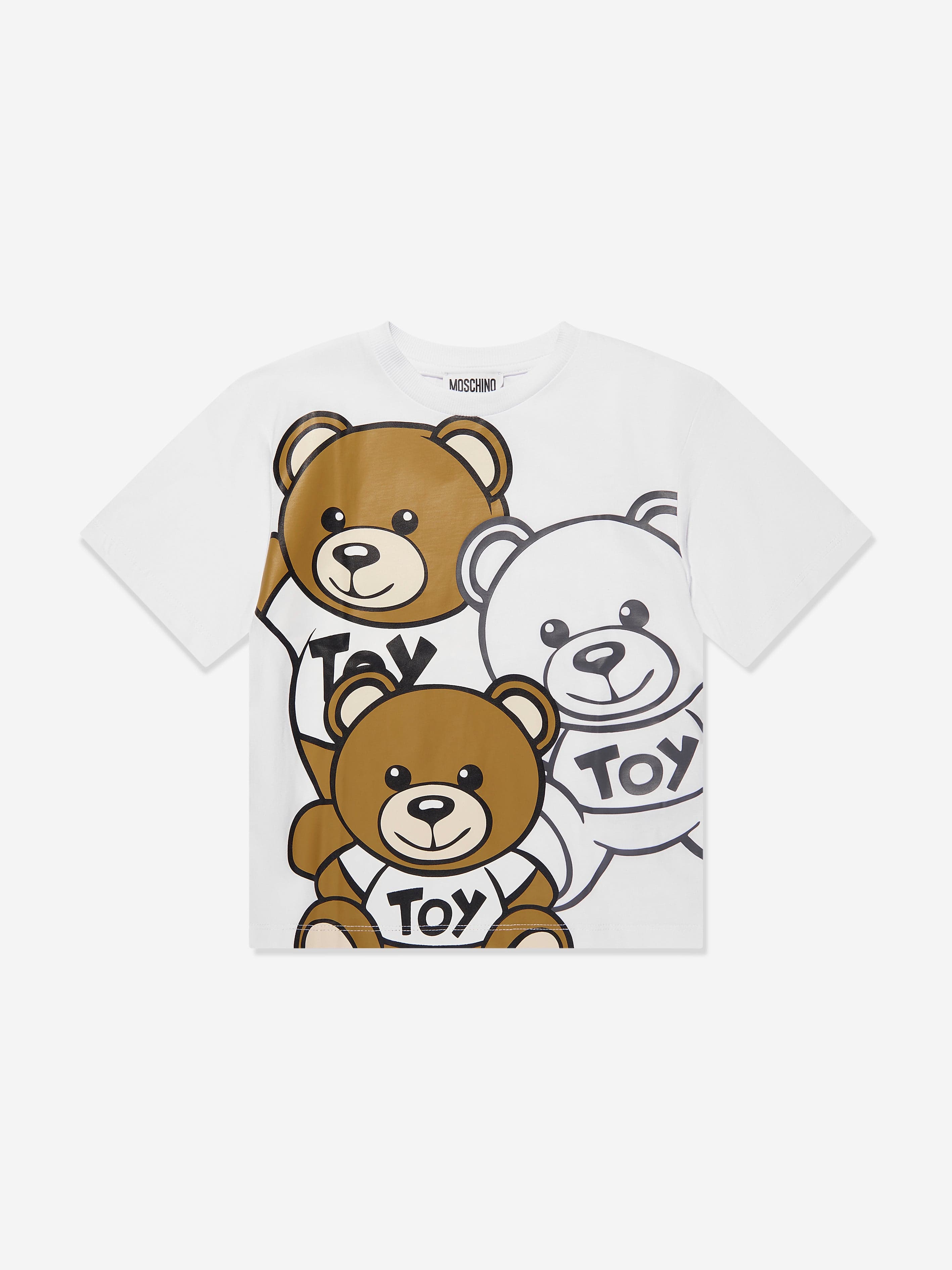 Moschino Kids Kids Teddy Bear T-Shirt in White | Childsplay Clothing