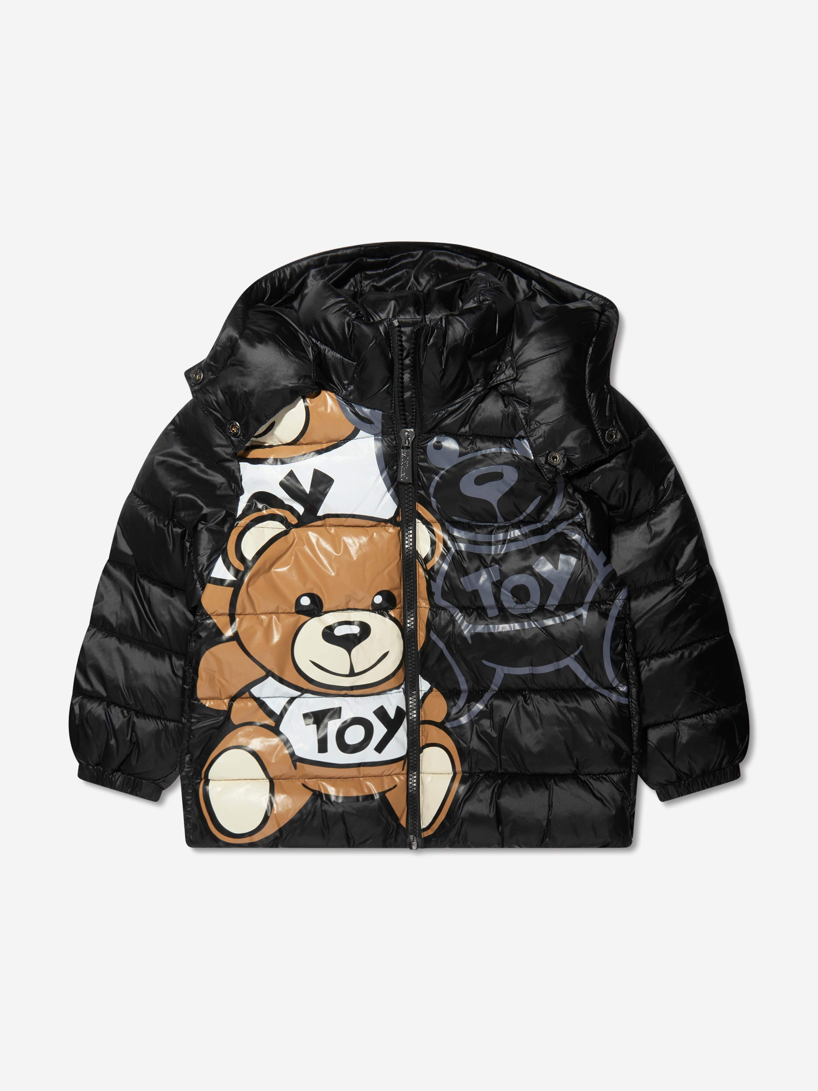 Moschino Kids Kids Teddy Bear Puffer Jacket in Black | Childsplay