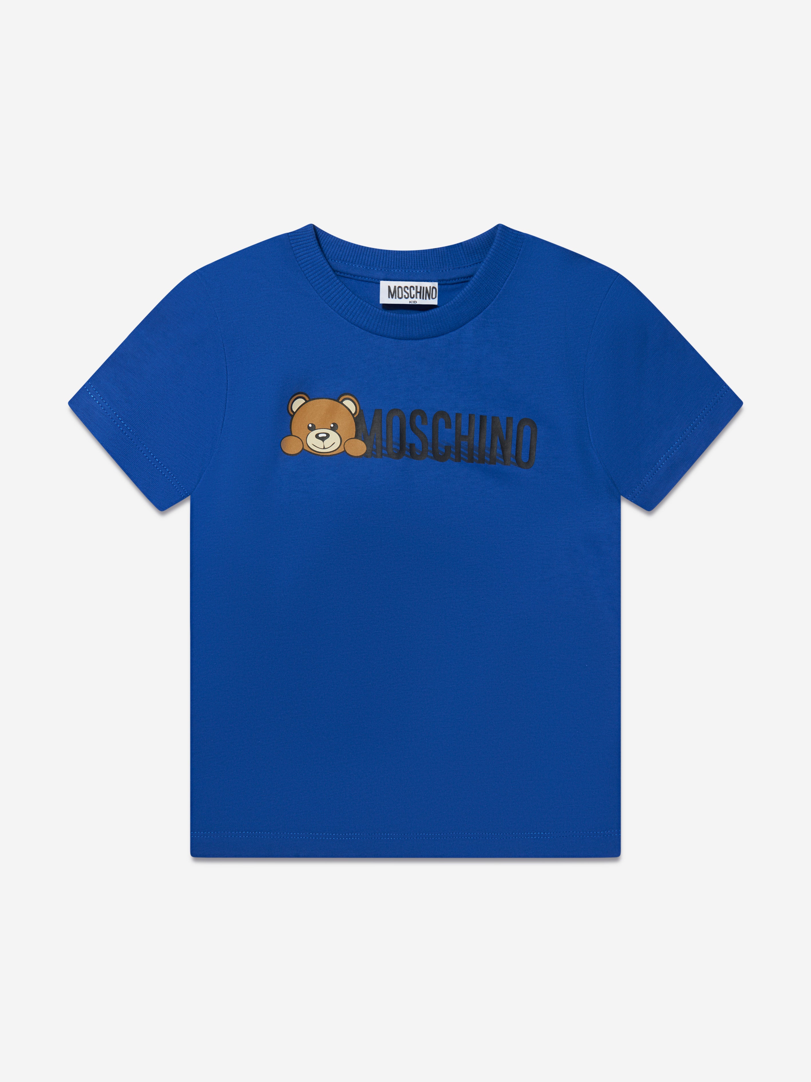 Kids Teddy Bear Logo T-Shirt in Blue