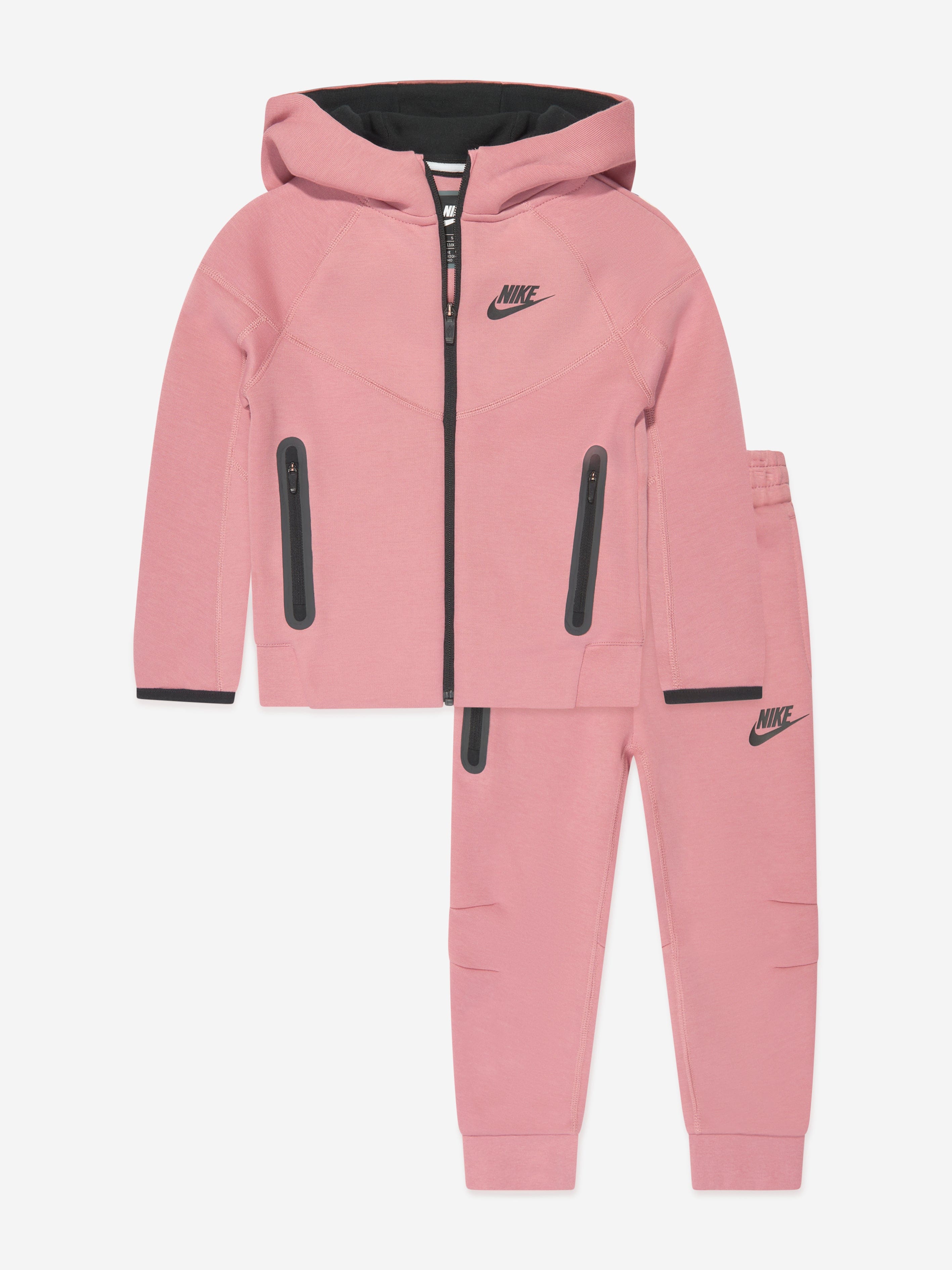 Pink nike best sale tracksuit kids