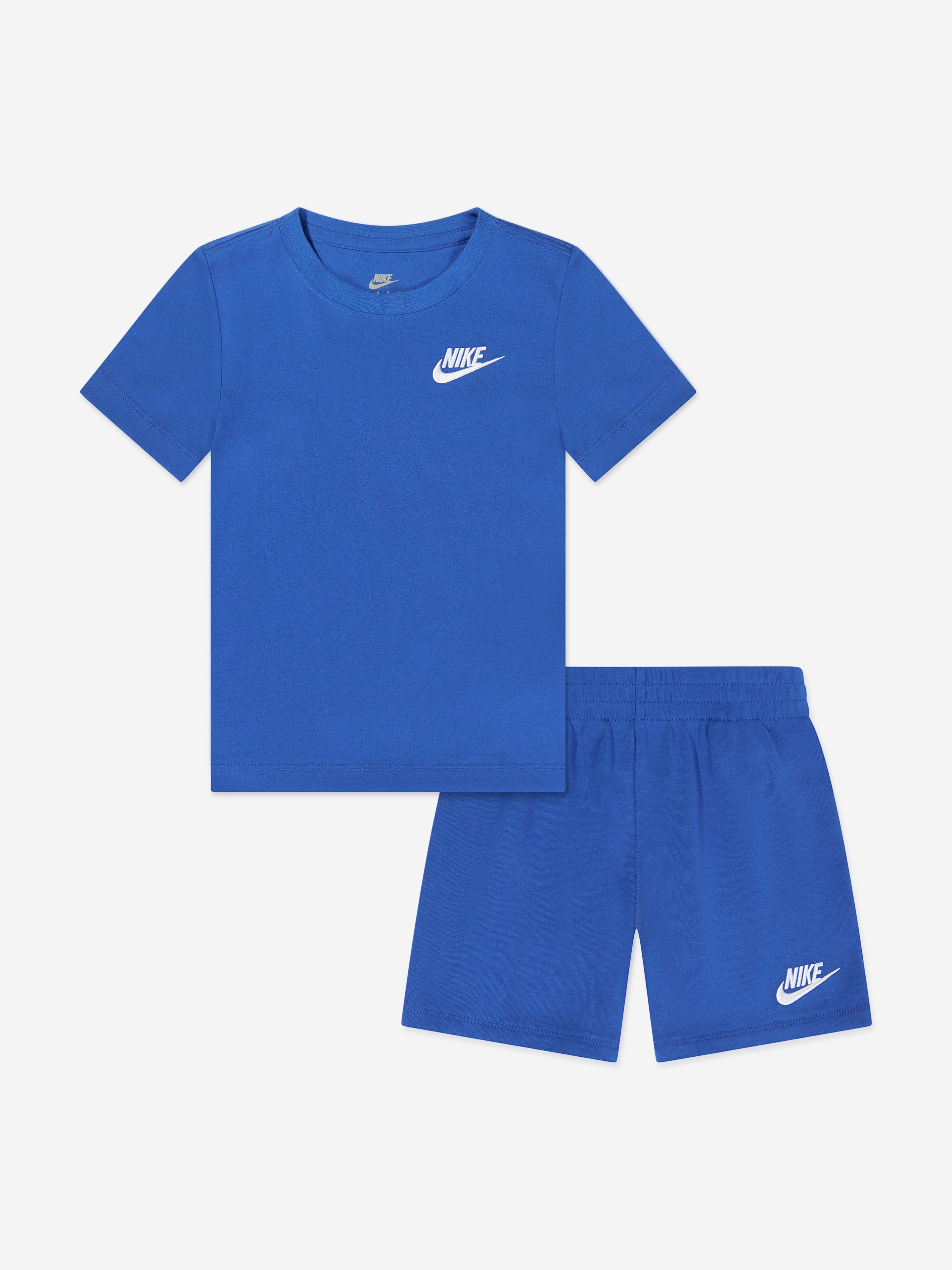 Nike Kids Club LBR Knit Short Set in Blue Childsplay Clothing