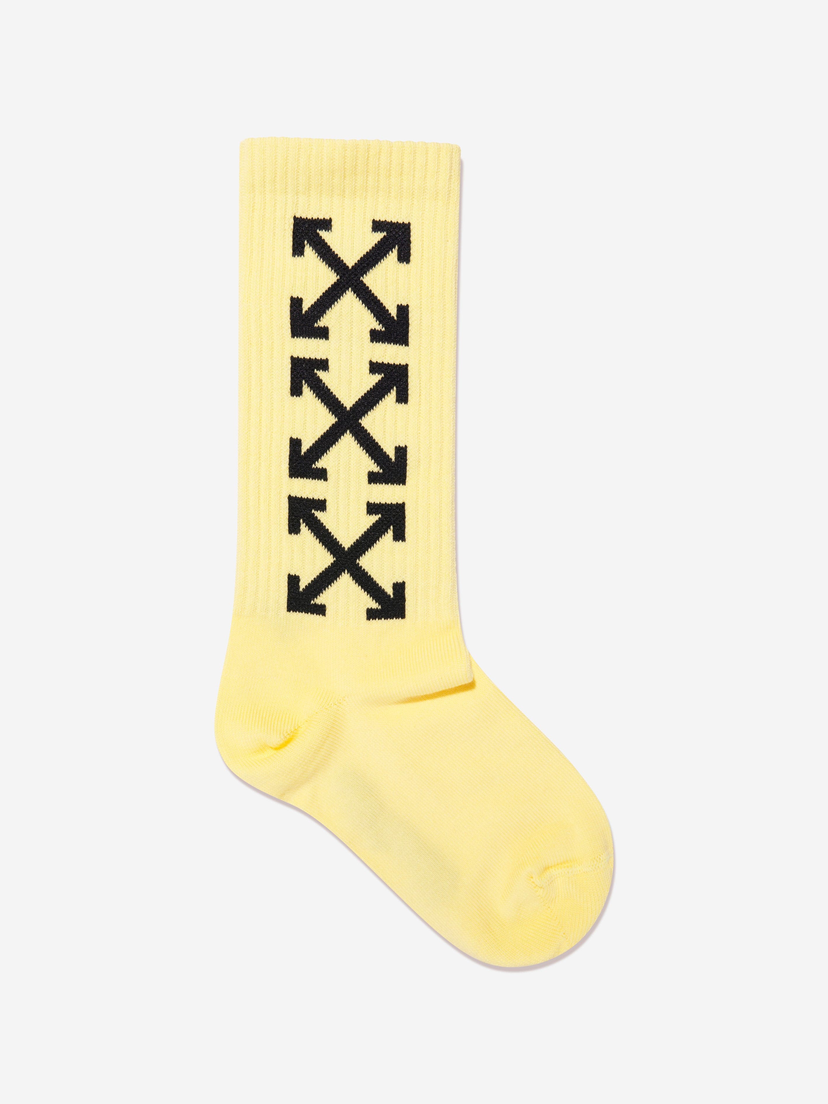 Off white yellow outlet socks