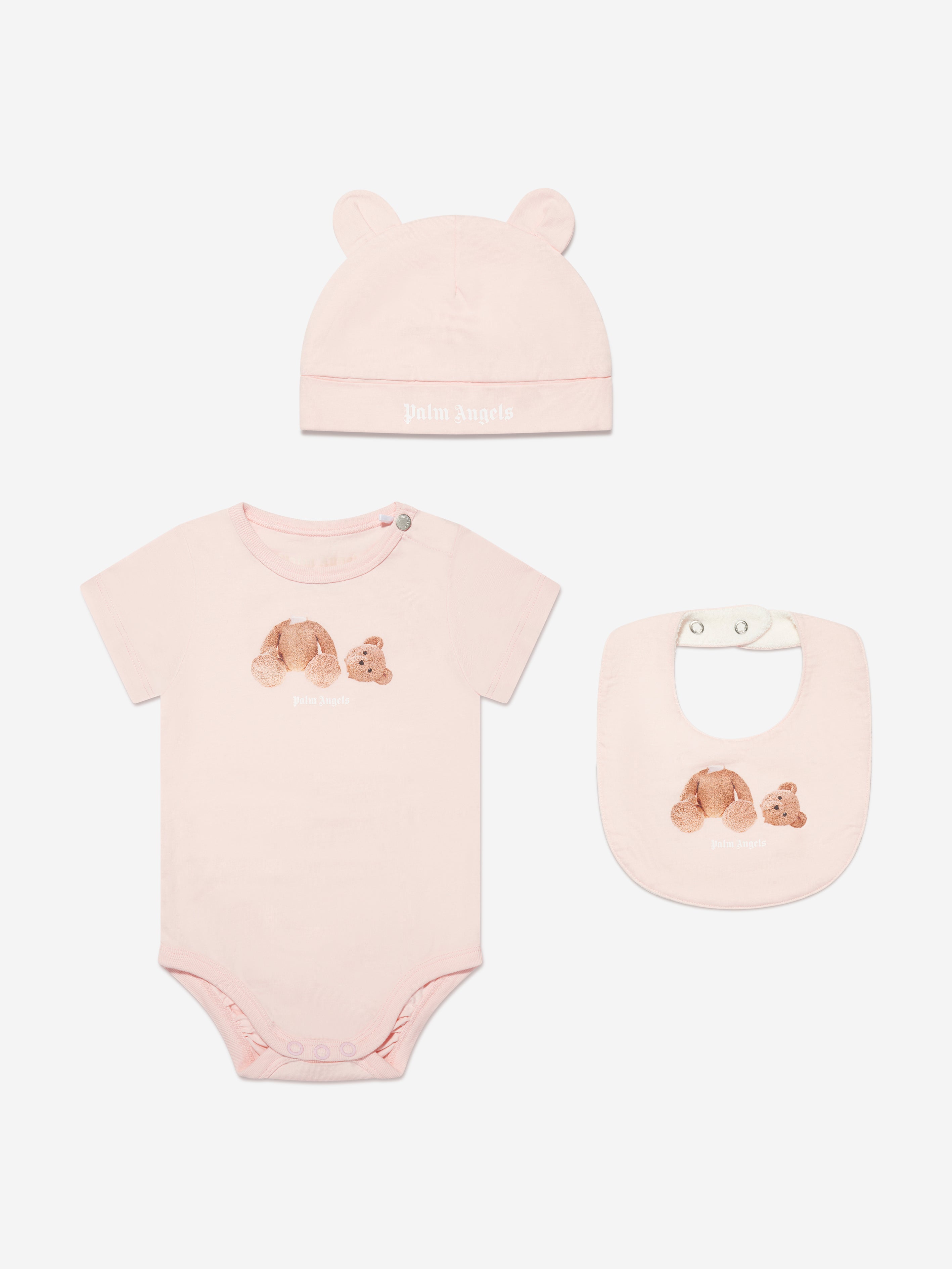 Palm Angels Baby Girls Bodysuit Gift Set in Pink | Childsplay Clothing