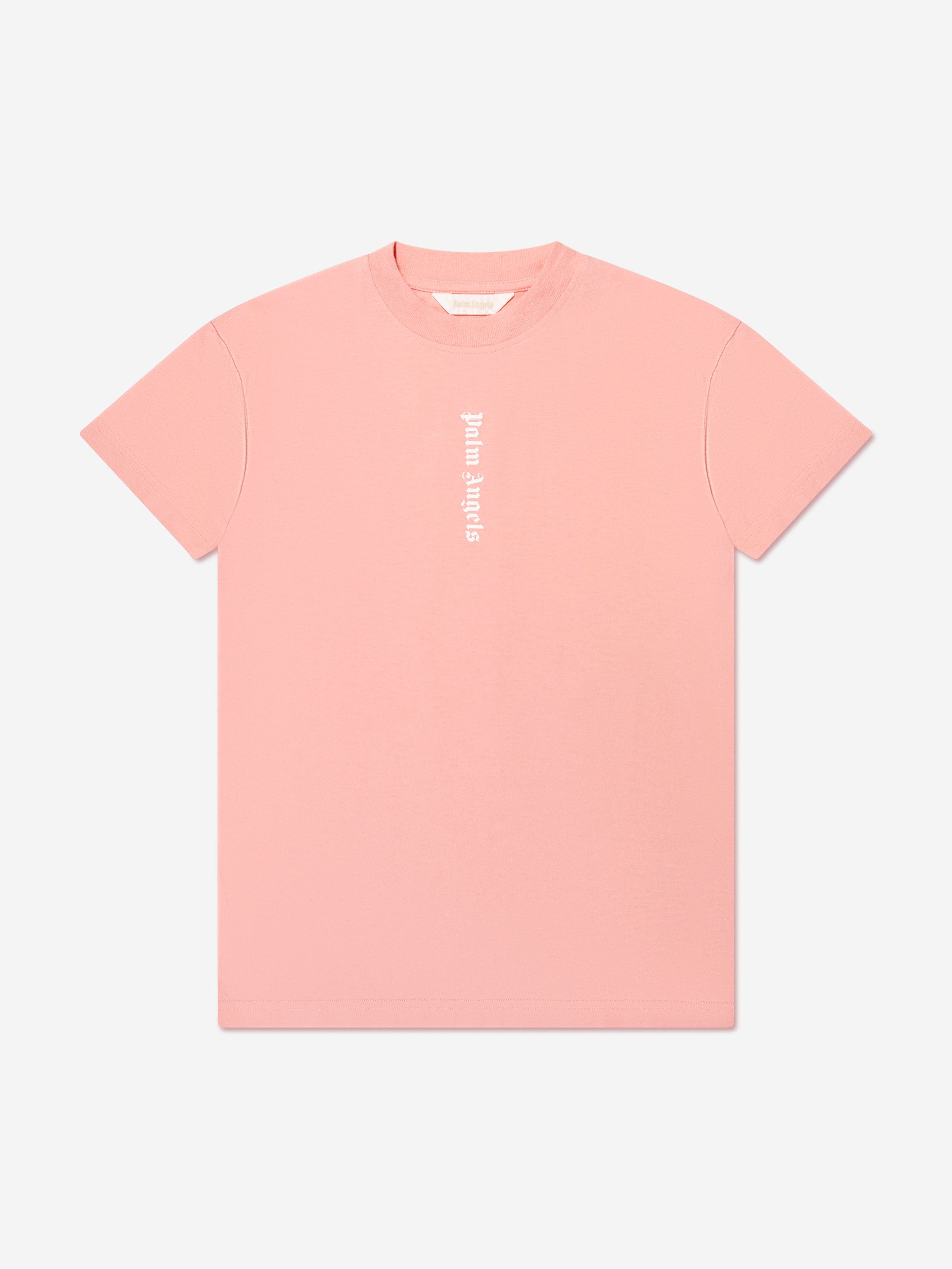 PALM ANGELS t-shirt CLASSIC OVERLOGO Pink for girls