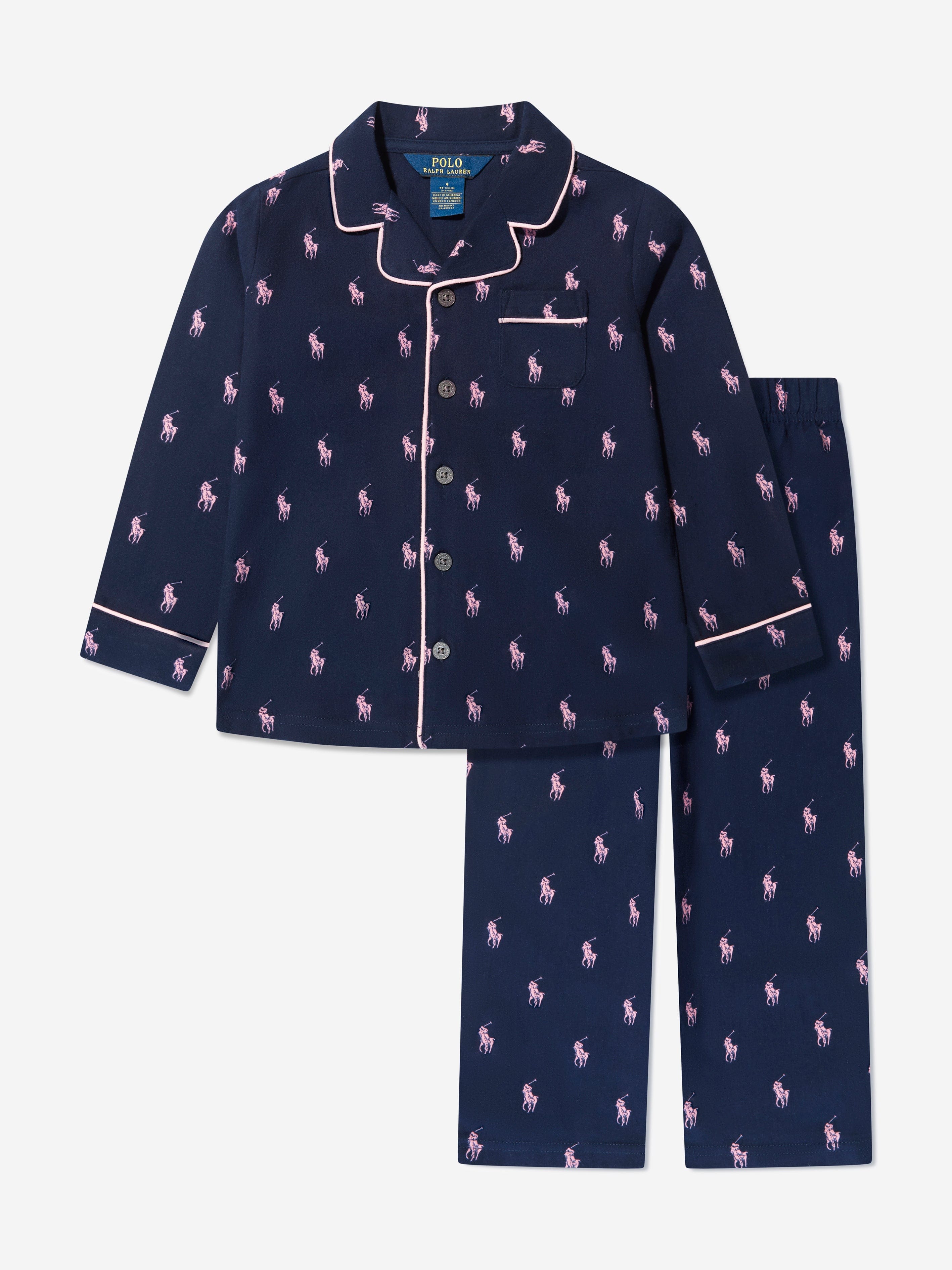 Girls Pyjama Set in Navy