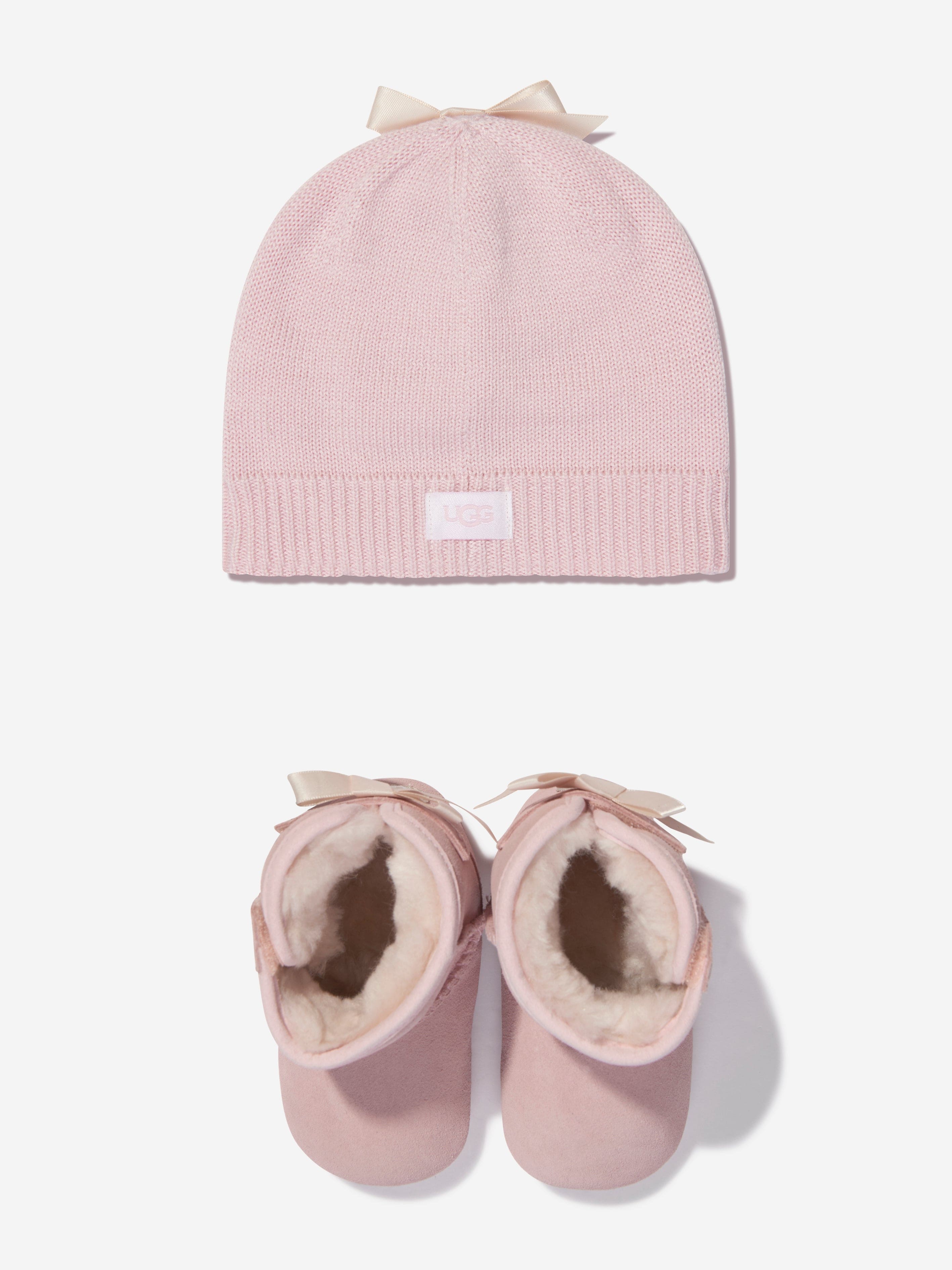 Baby Girls Jesse Bow II And Beanie Gift Set