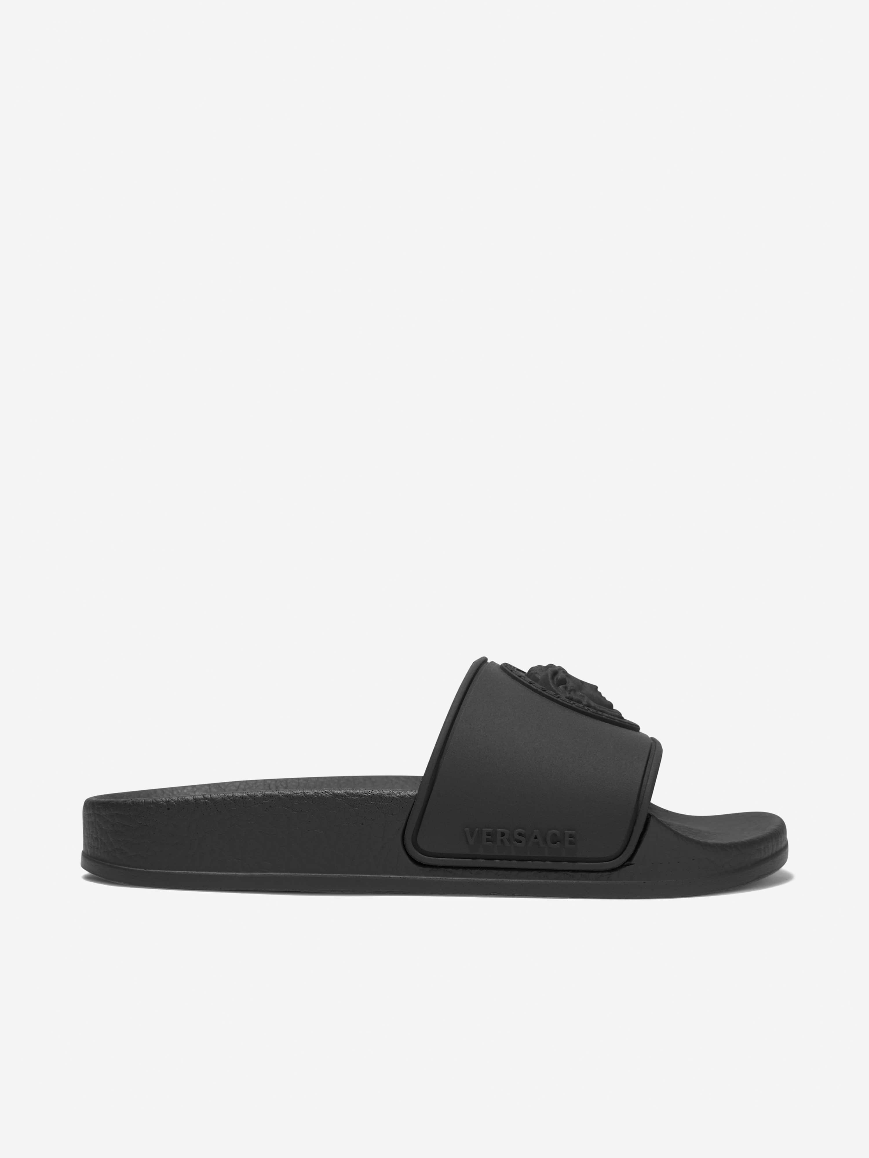 Little Kid’s Versace Medusa Embossed Logo Slide outlet Sandal