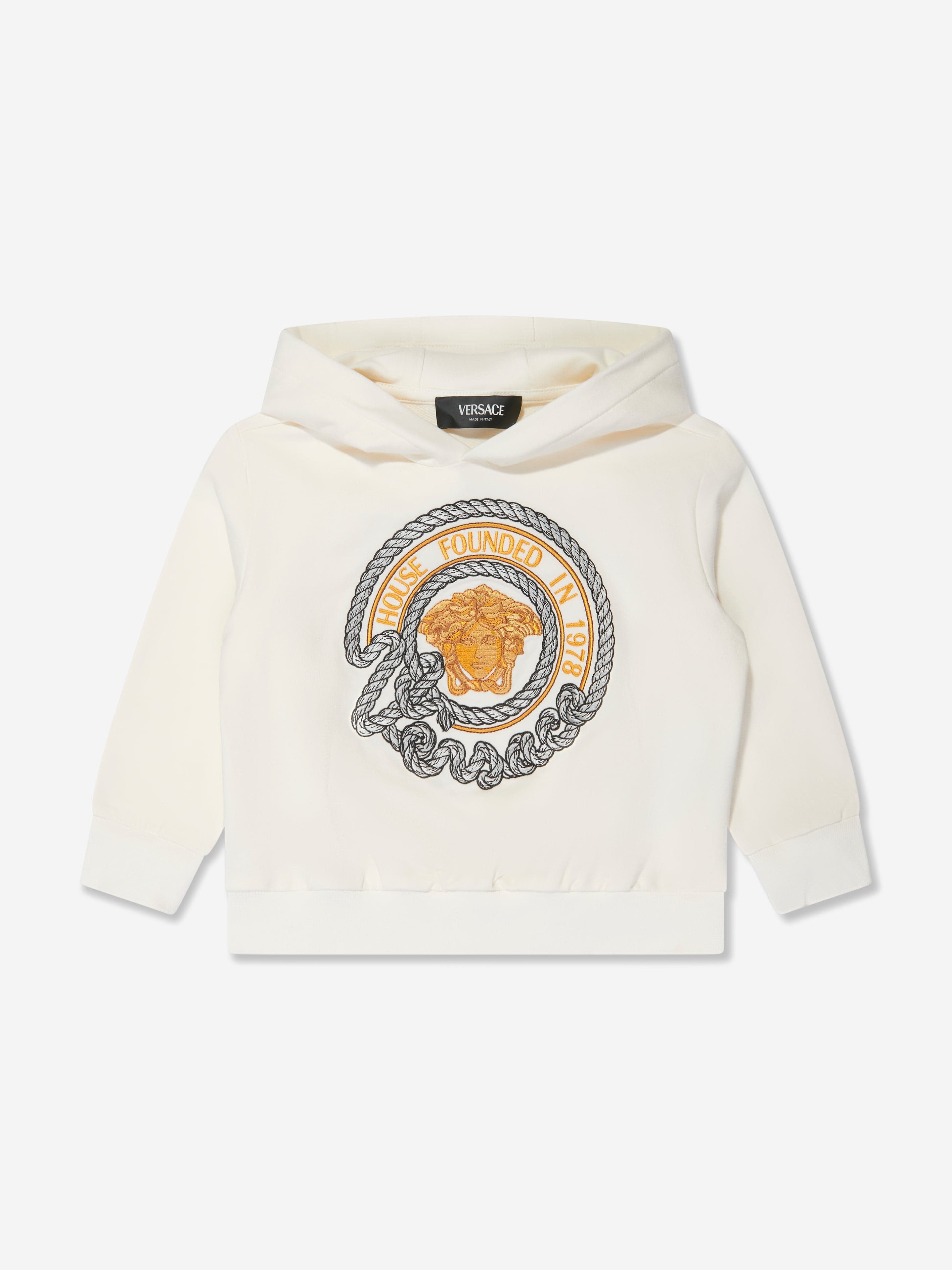 Versace discount hoodie white