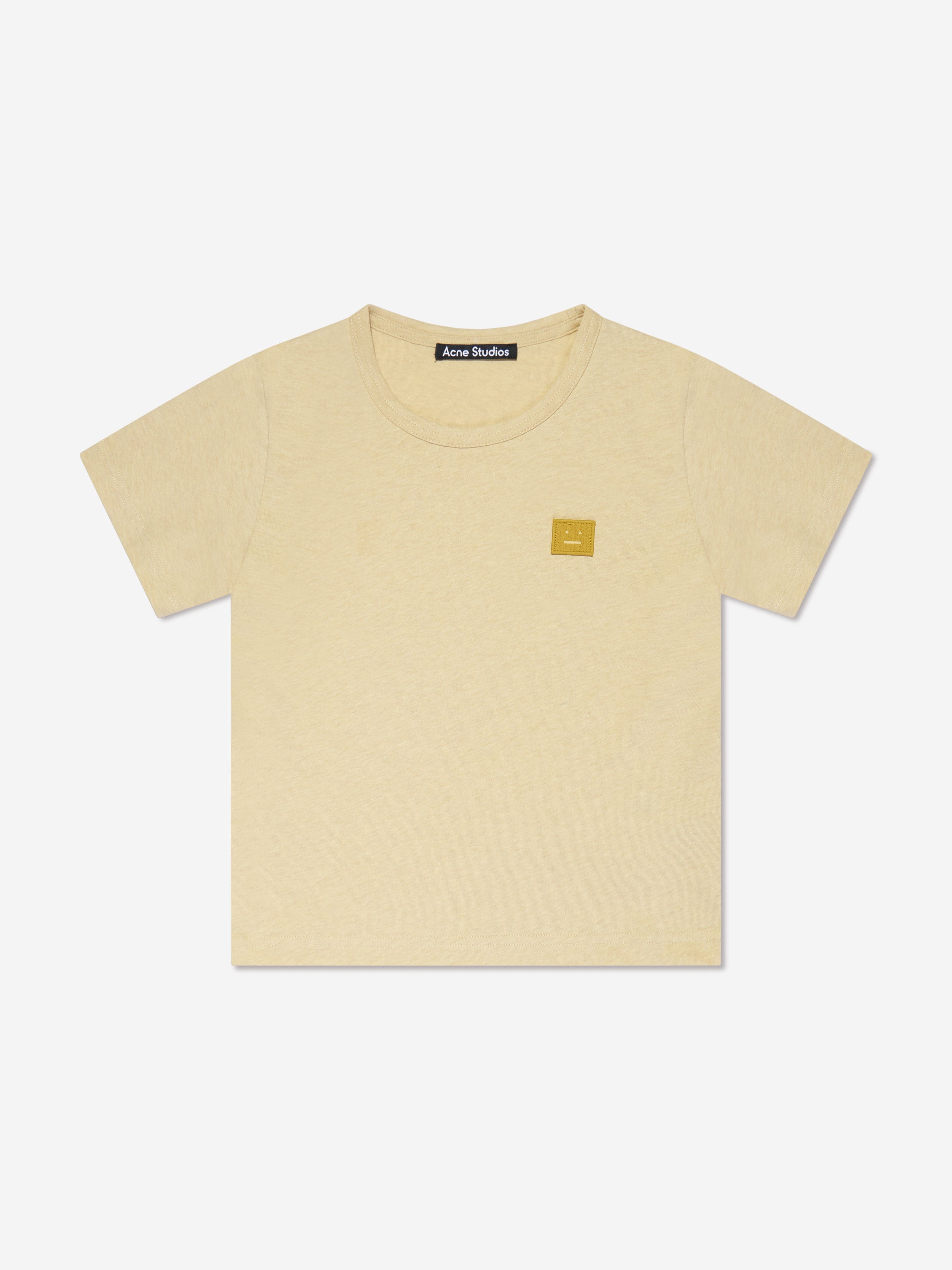 Kids Mini Nash Face Logo Patch T-Shirt in Yellow