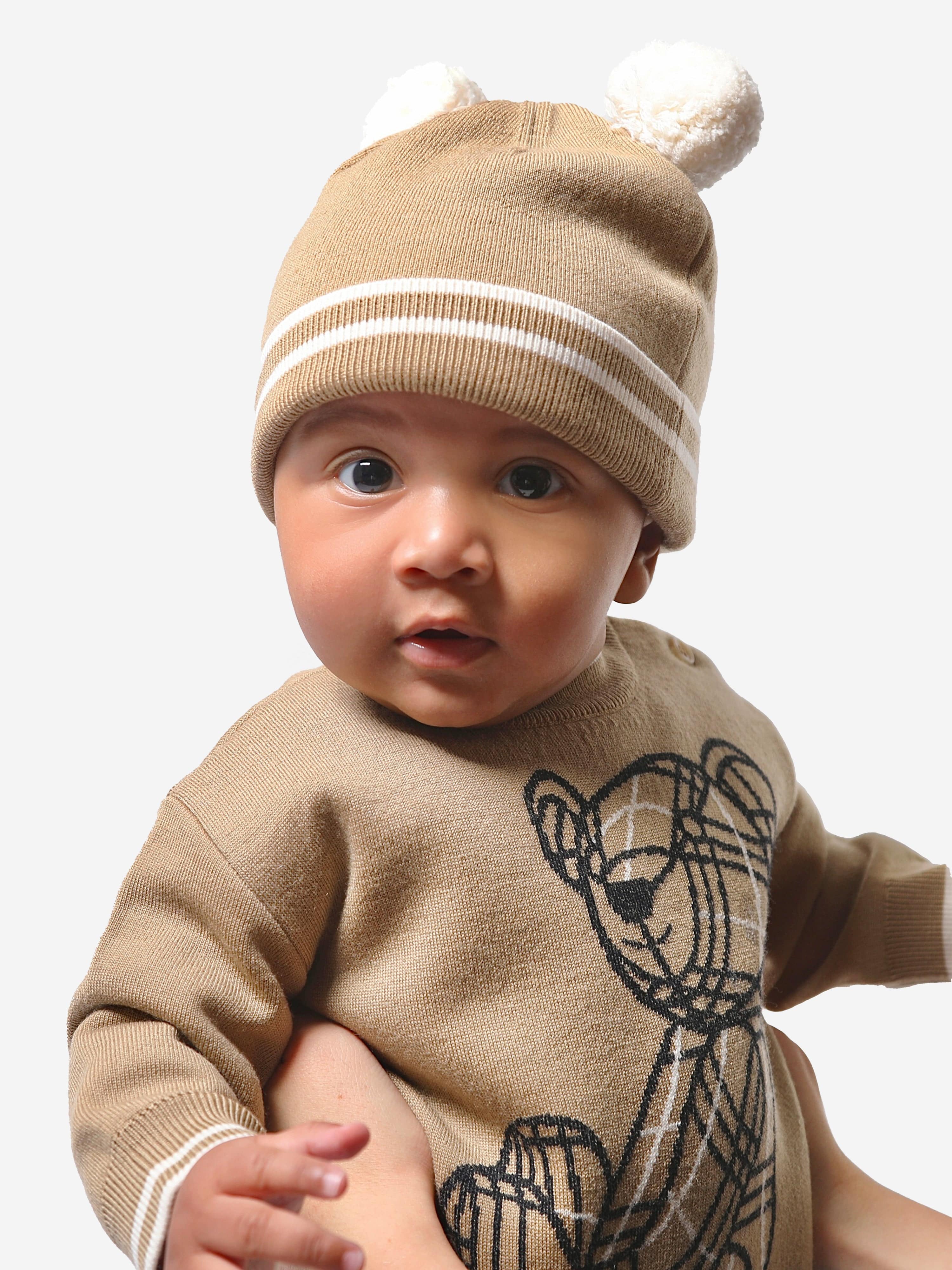 Burberry Kids Baby Wool Knitted Avrile Romper Set 2 Piece Childsplay Clothing