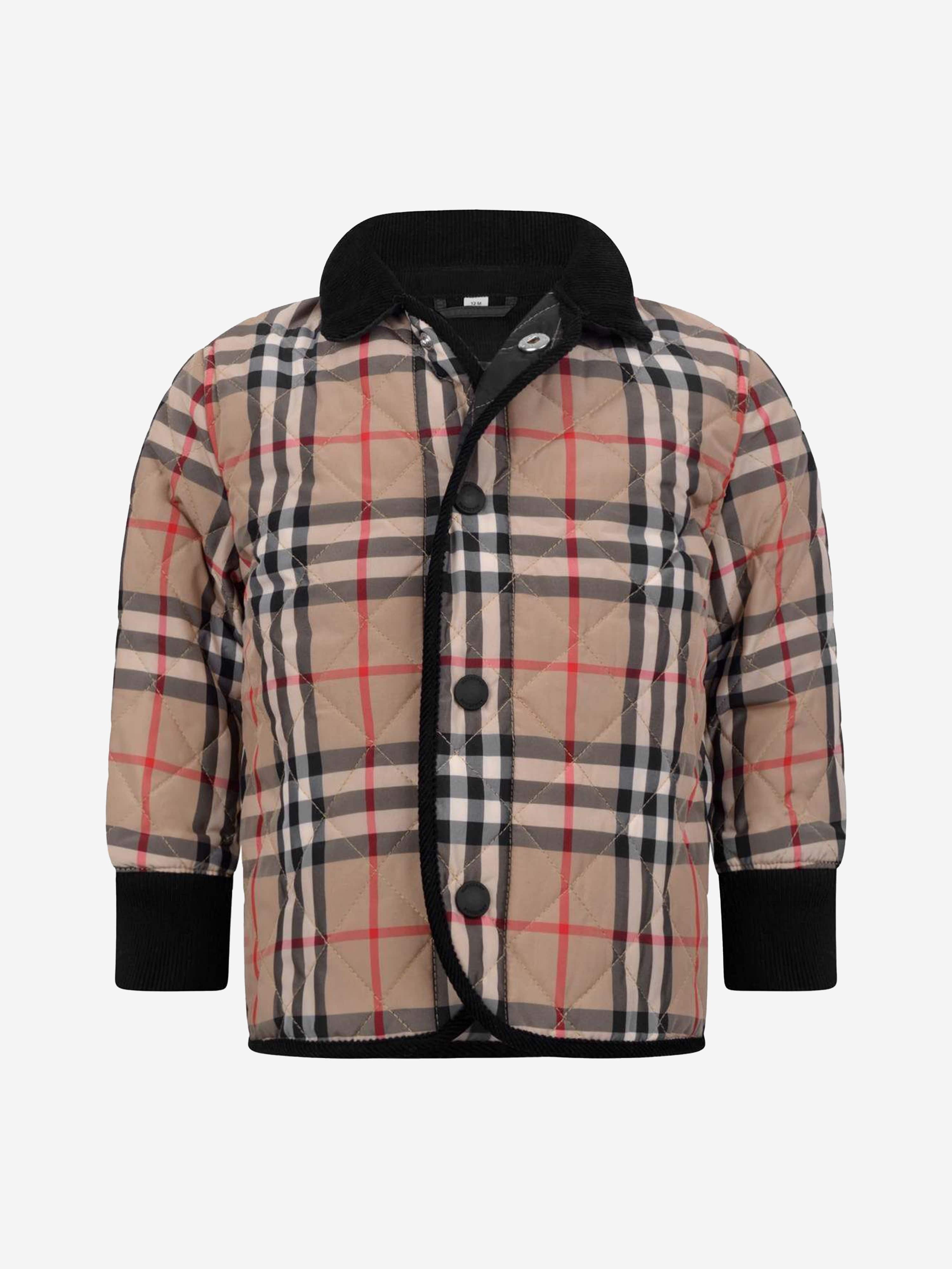 Burberry quilted jacket clearance baby