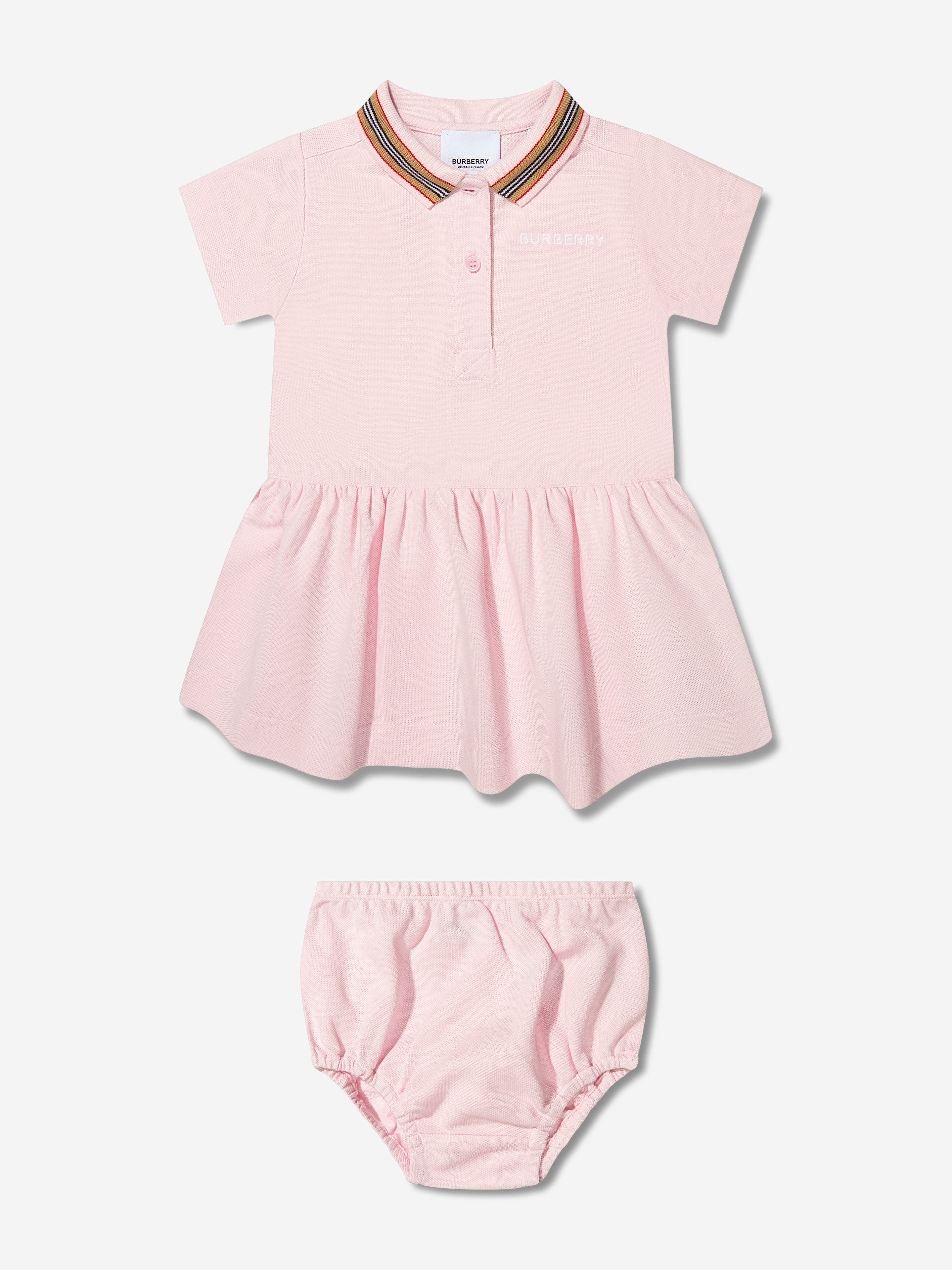 Burberry Kids Baby Girls Mikky Polo Dress With Knickers Childsplay Clothing