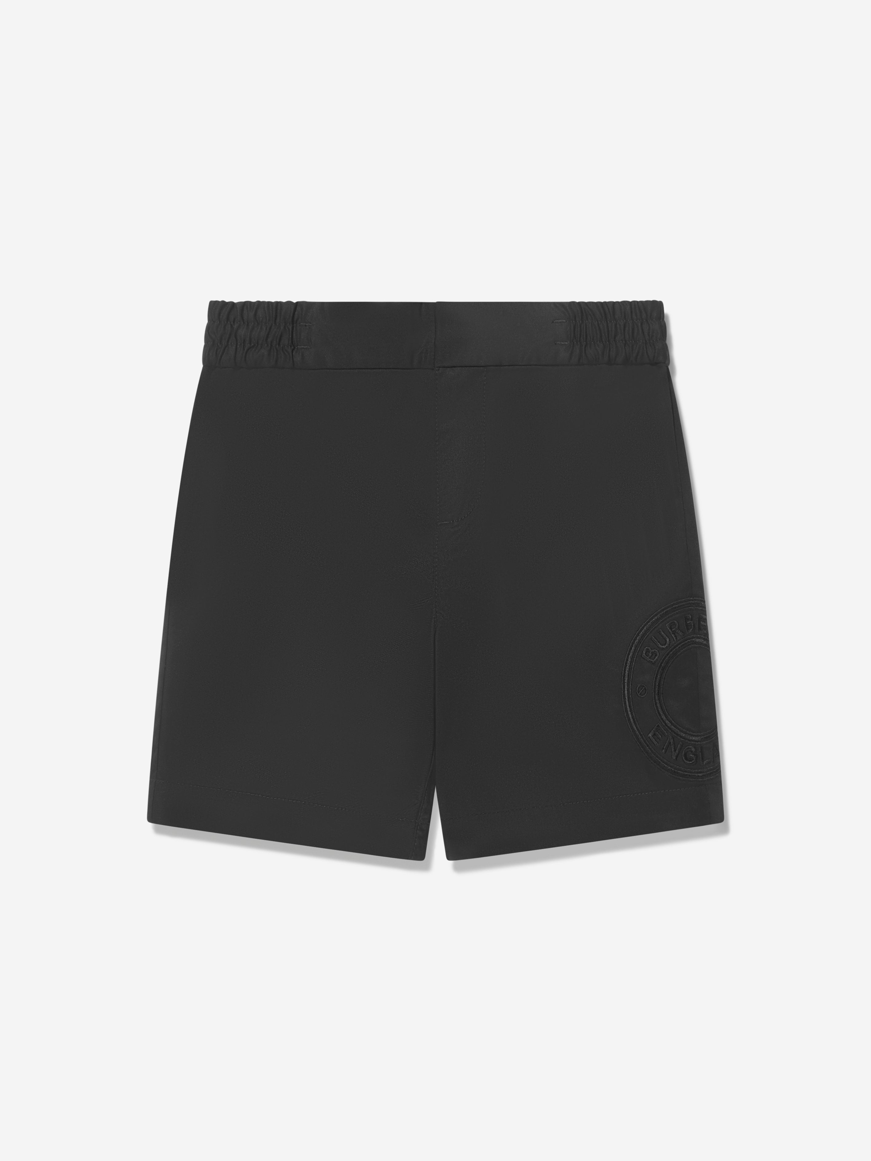 Burberry Kids Black store Logo Shorts