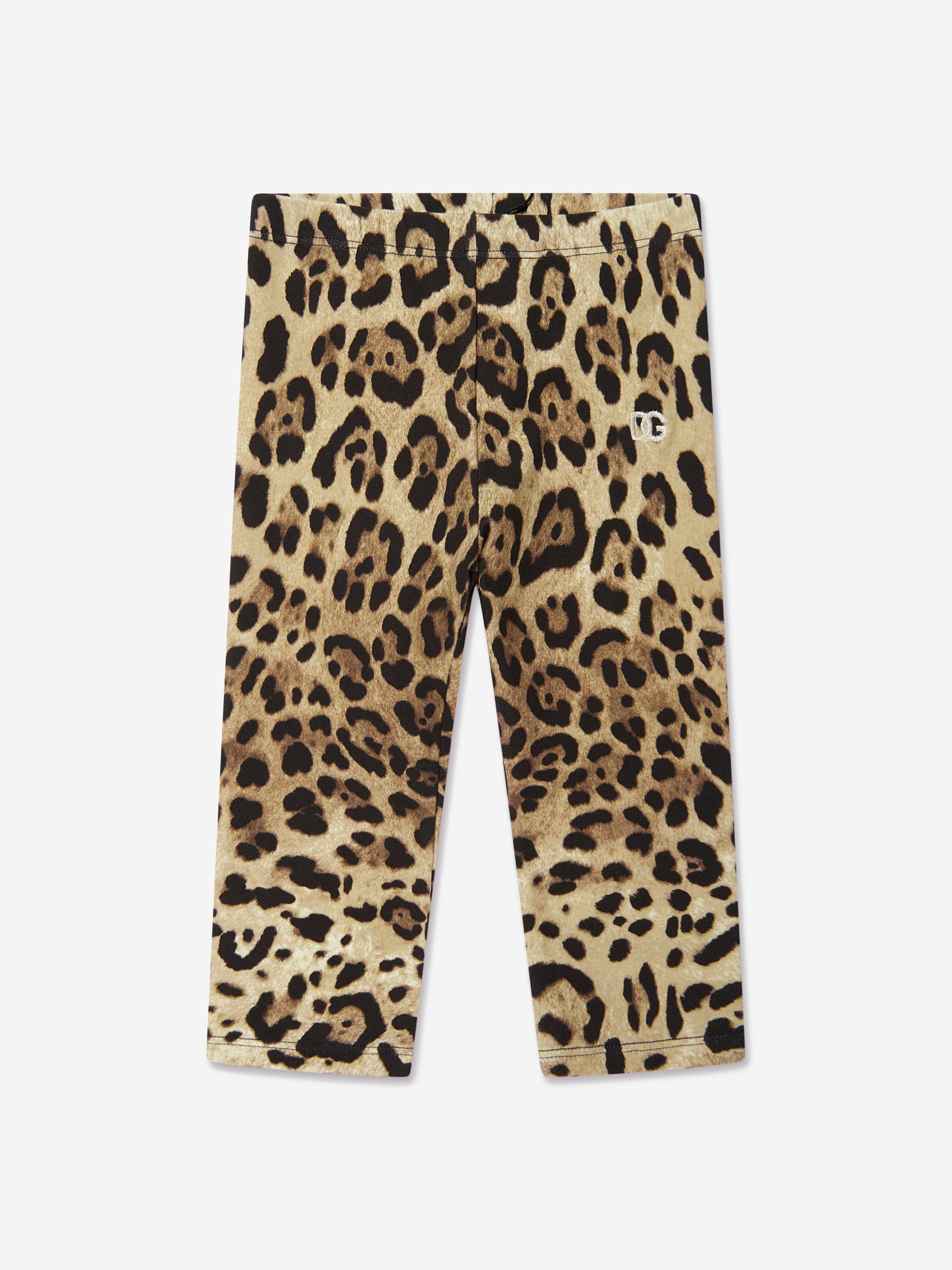 Dolce & Gabbana - Girls Leopard Sequin Leggings