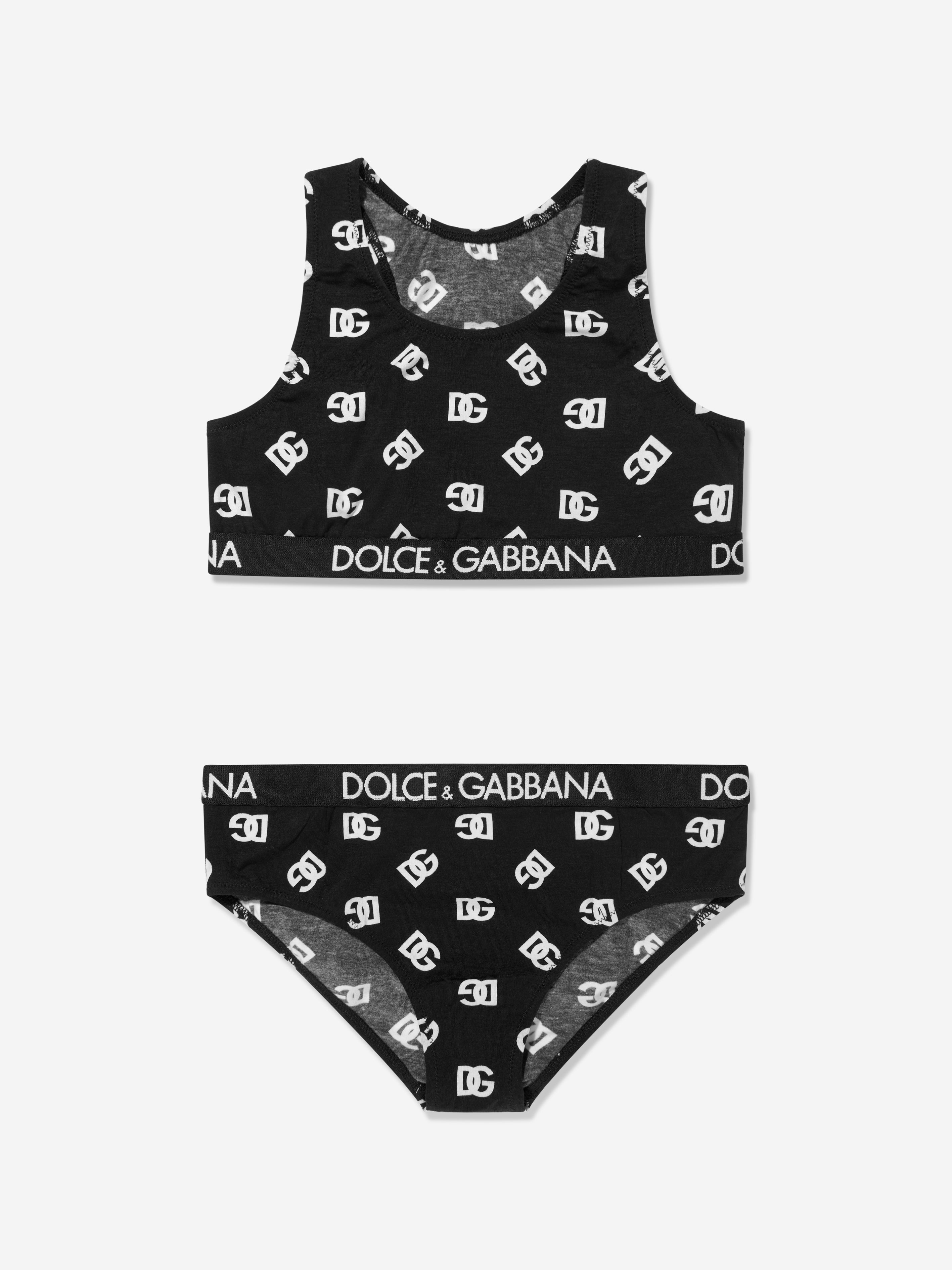 Dolce & Gabbana Kids 女の子のロゴプリント下着セット | Childsplay